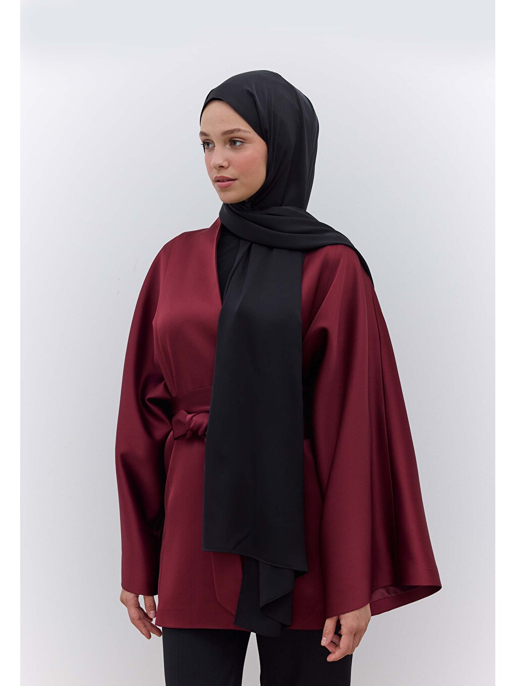 İpeksi Elegance Şal Siyah-2
