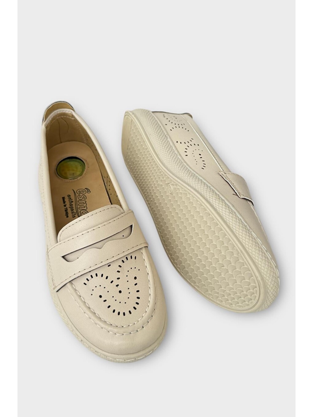 Kadın Ortopedik Yumuşak Comfort Casual Ayakkabı Bej-3
