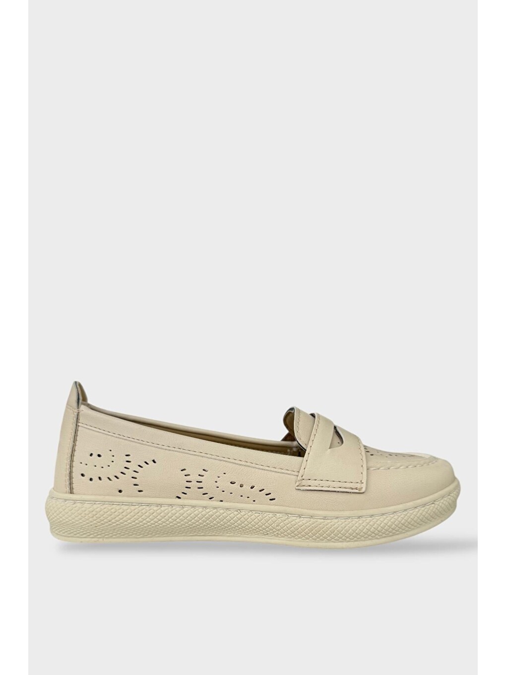 Kadın Ortopedik Yumuşak Comfort Casual Ayakkabı Bej-1