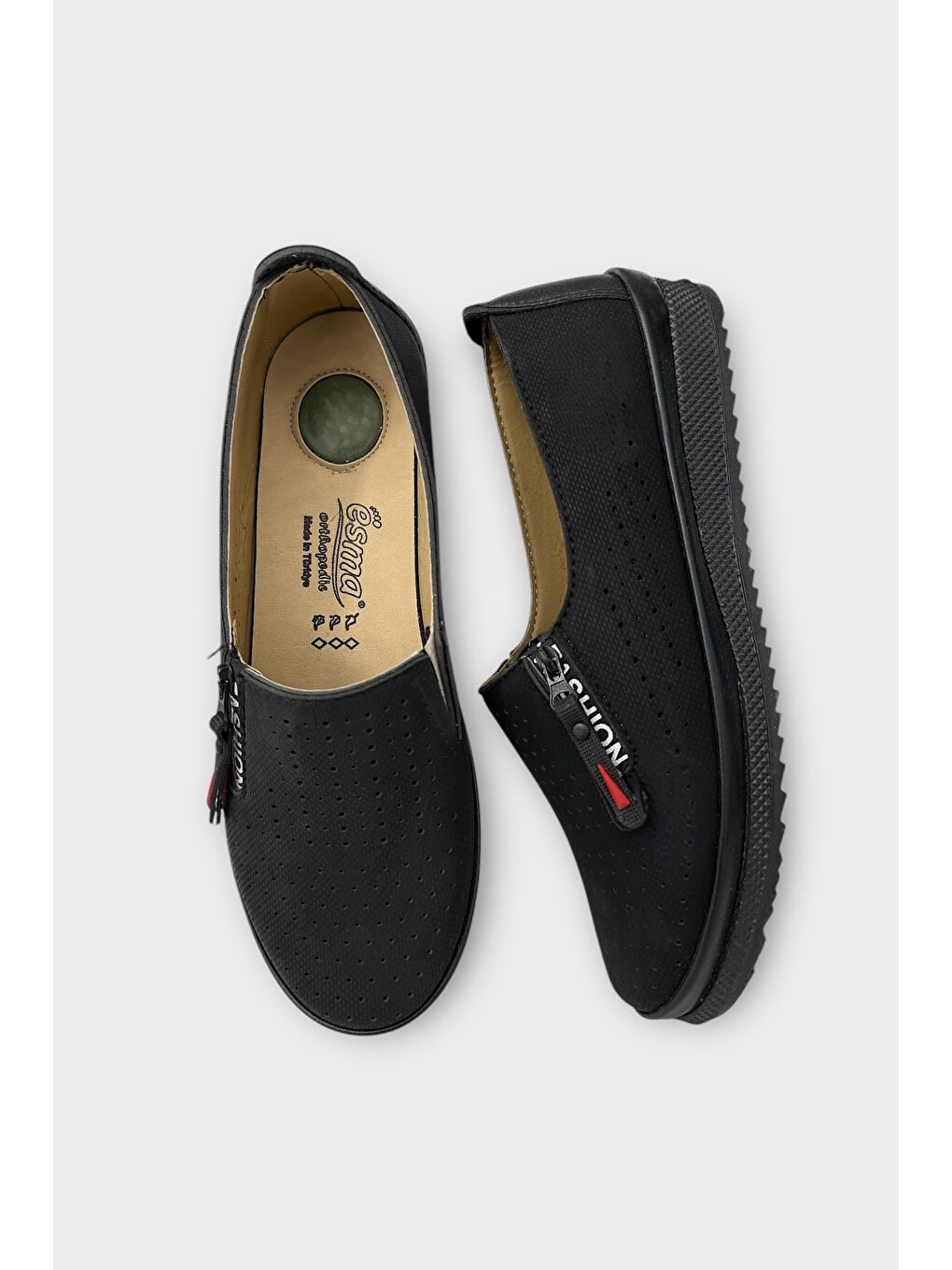 Kadın Ortopedik Yumuşak Comfort Günlük Ayakkabı Siyah-10