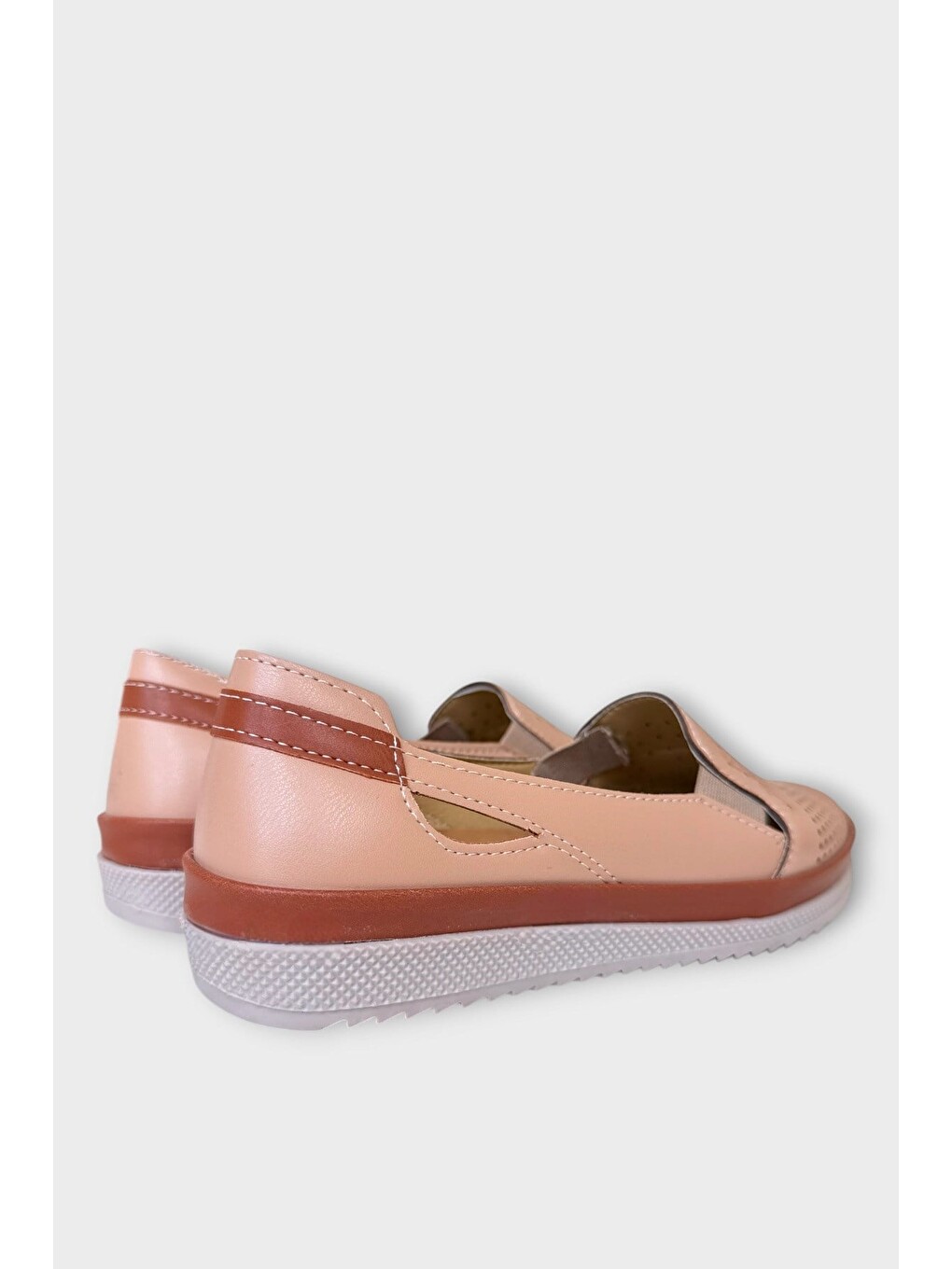 Bej Kadın Ortopedik Yumuşak Comfort Casual Ayakkabı Vizon-6