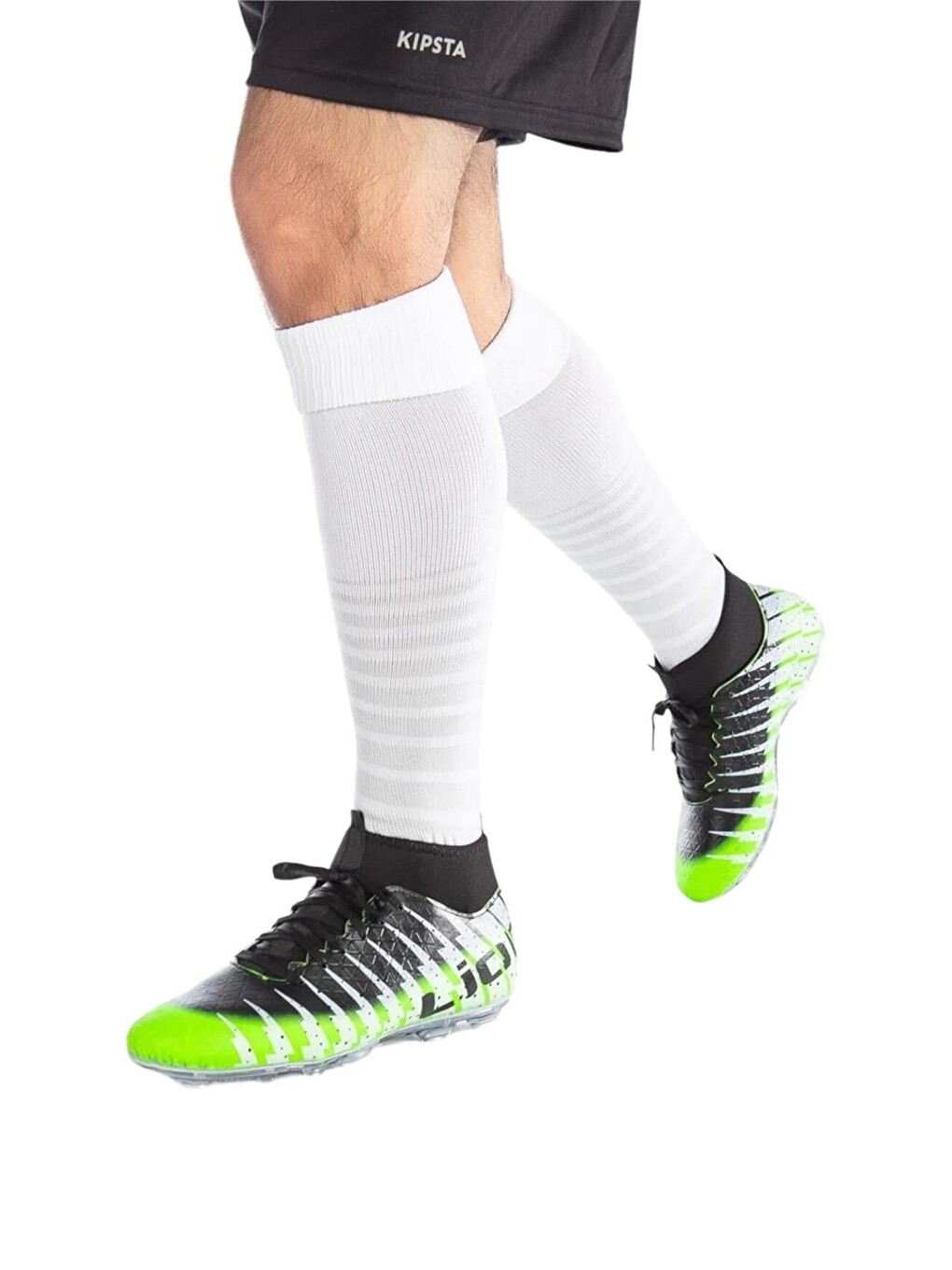 Çoraplı Bilekli Boğazlı Krampon Futbol Ayakkabısı Yeşil - Siyah-4
