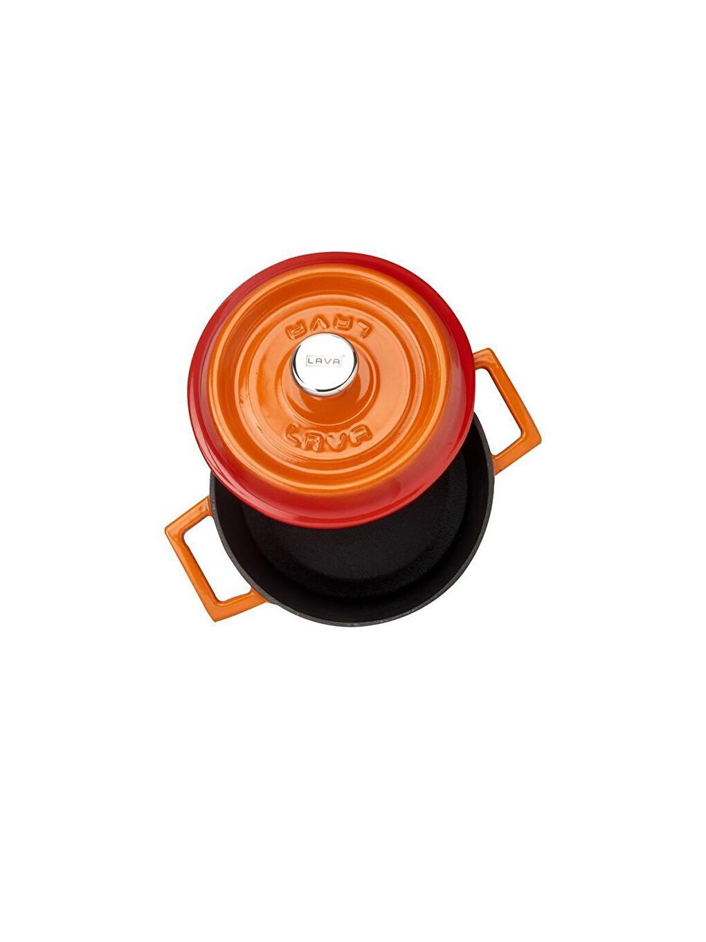 Turuncu Yuvarlak Tencere. Trendy Çap(Ø) 14cm.-2