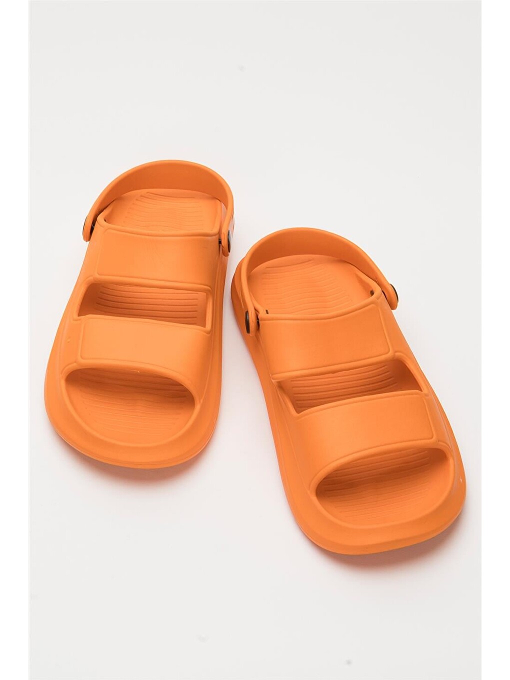 Unisex Ortopedik Deniz Havuz Terliği Sandalet Turuncu-11