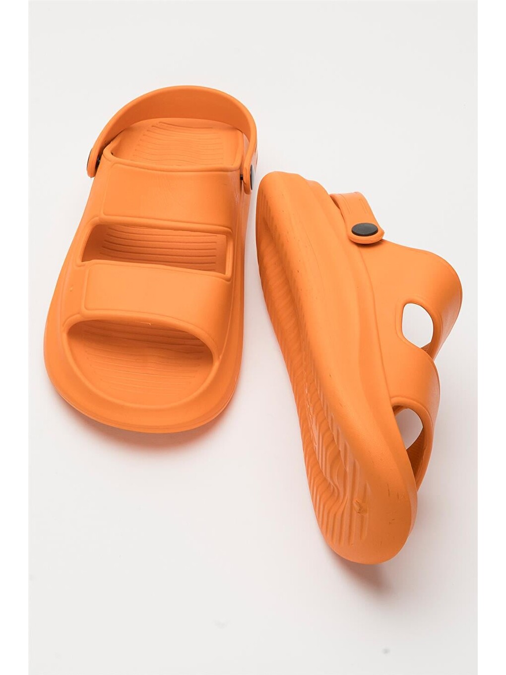 Unisex Ortopedik Deniz Havuz Terliği Sandalet Turuncu-12