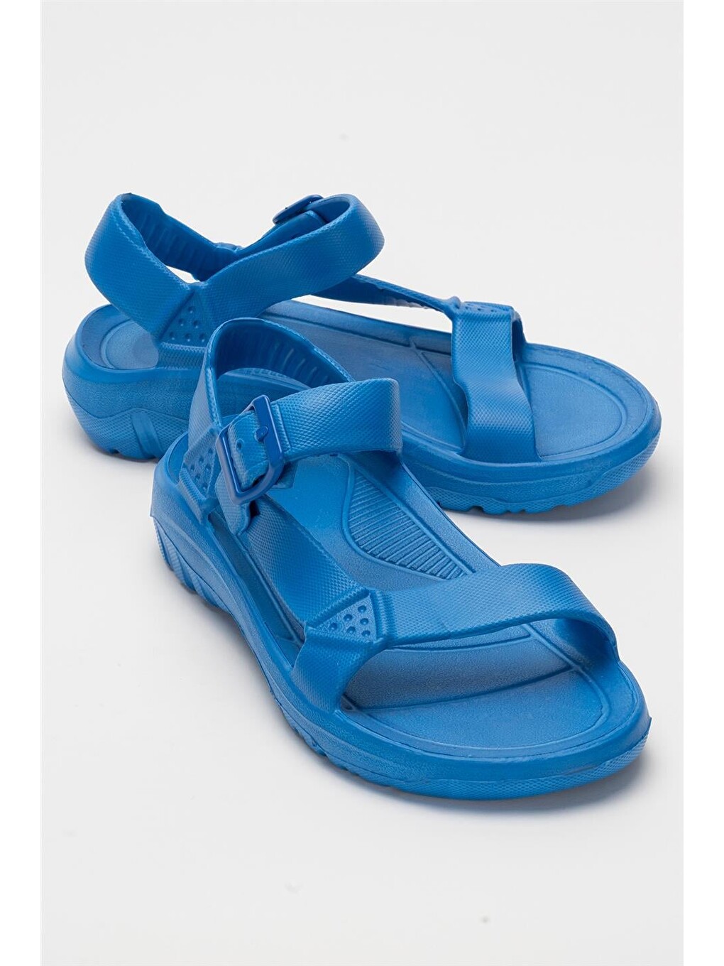 Unisex Eva Spor Kaymaz Yürüyüş Sandaleti Mavi-2