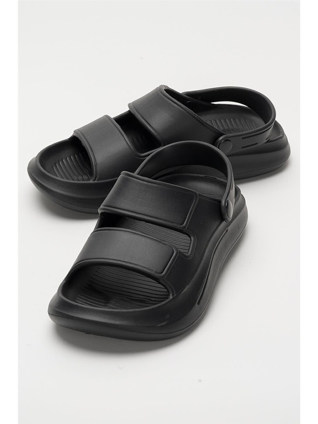 Unisex Ortopedik Deniz Havuz Terliği Sandalet Siyah-7