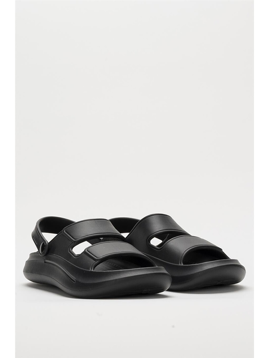 Unisex Ortopedik Deniz Havuz Terliği Sandalet Siyah-5
