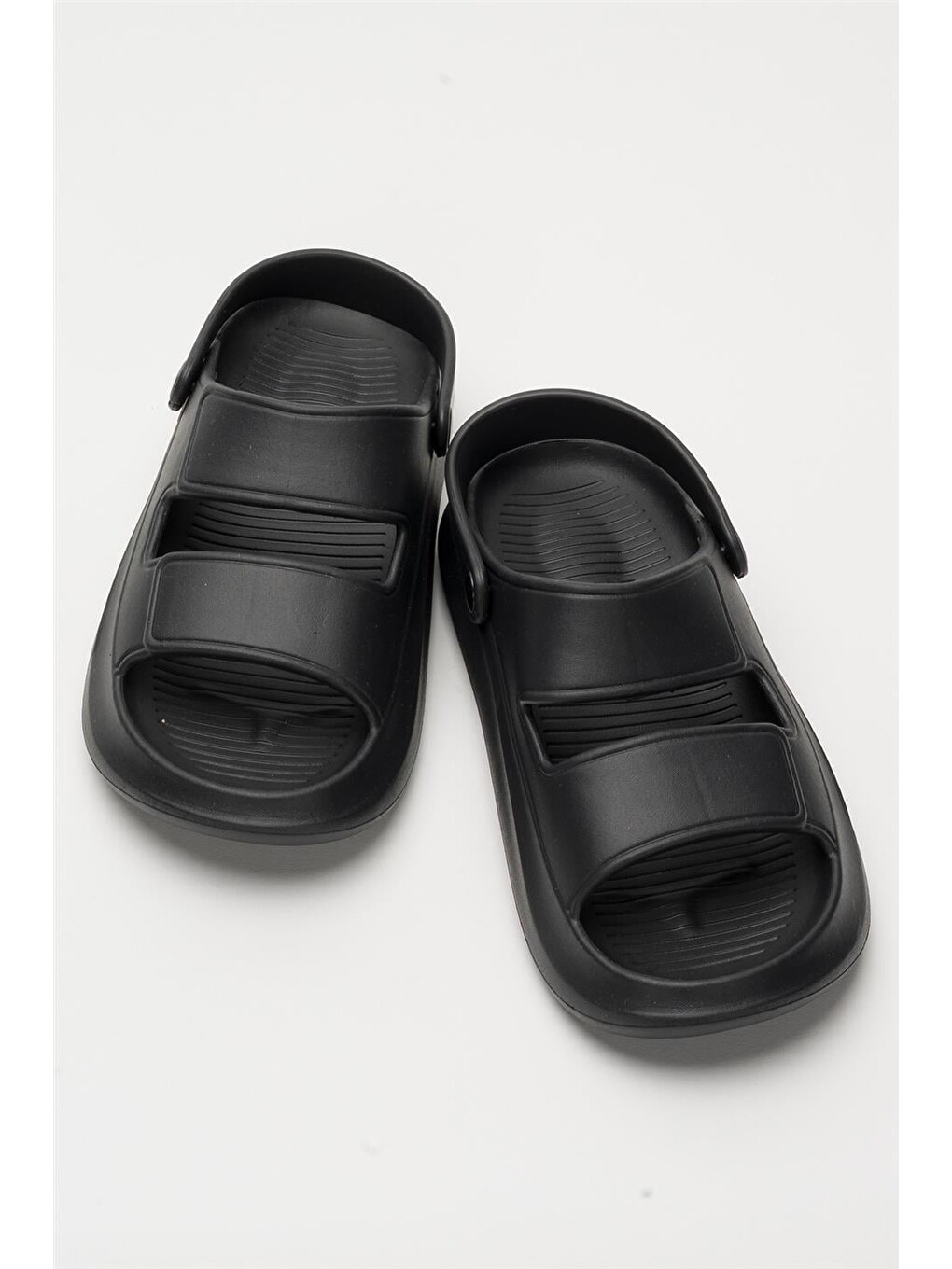 Unisex Ortopedik Deniz Havuz Terliği Sandalet Siyah-10