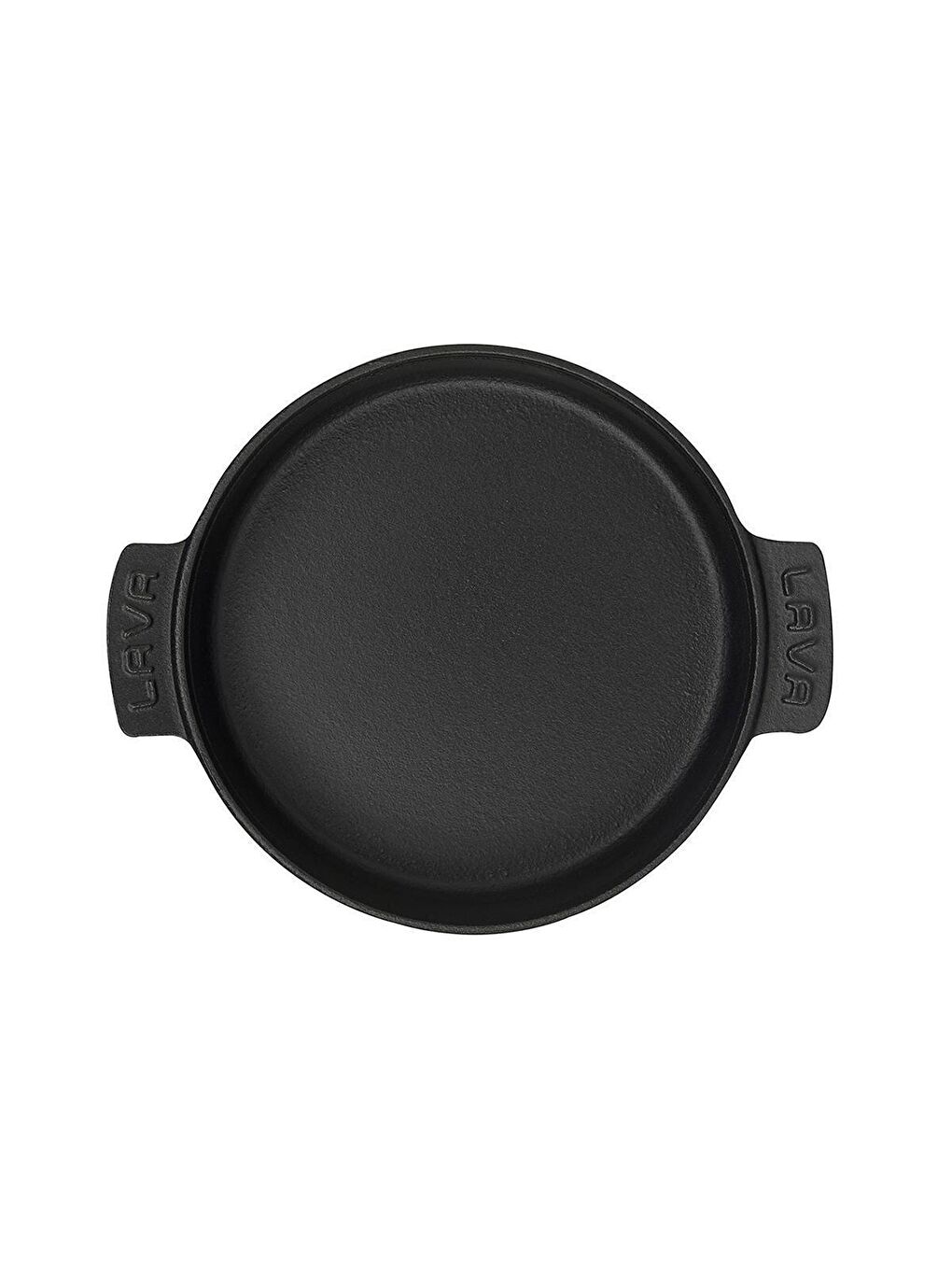 Siyah Yuvarlak Güveç Kabı Döküm Demir Yekpare Çift Kulplu Çap(Ø)17cm.-1