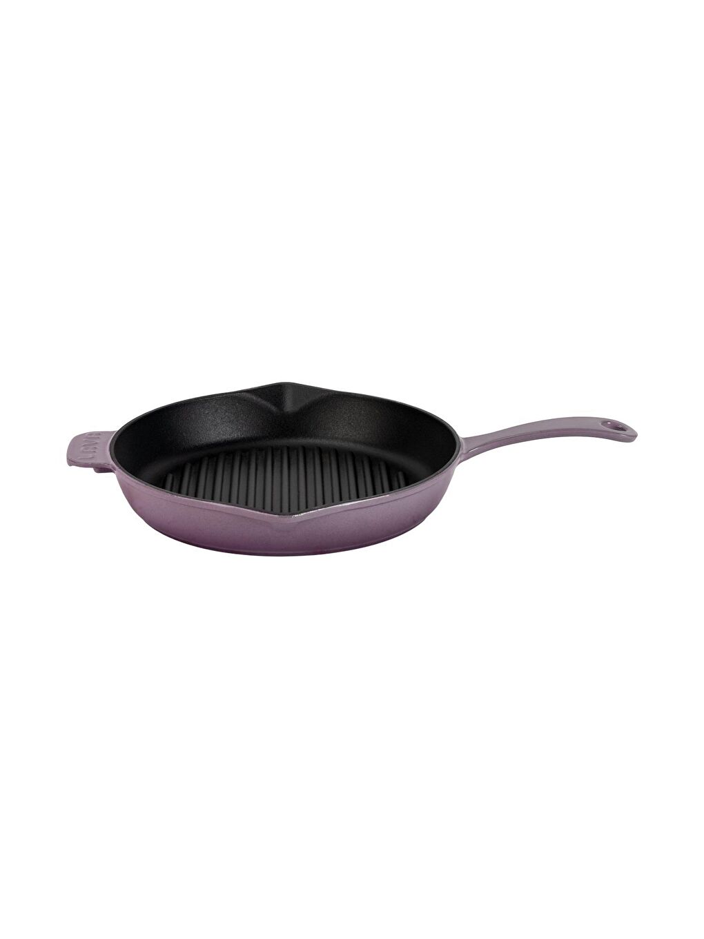 Mor Yuvarlak Izgara Tava Döküm Demir Yekpare Saplı Çap(Ø)28cm.