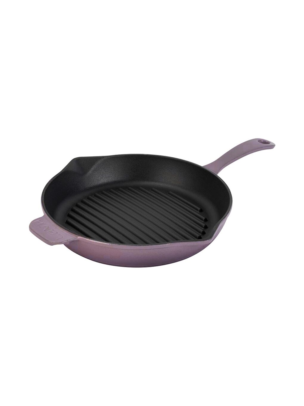 Mor Yuvarlak Izgara Tava Döküm Demir Yekpare Saplı Çap(Ø)28cm.-1