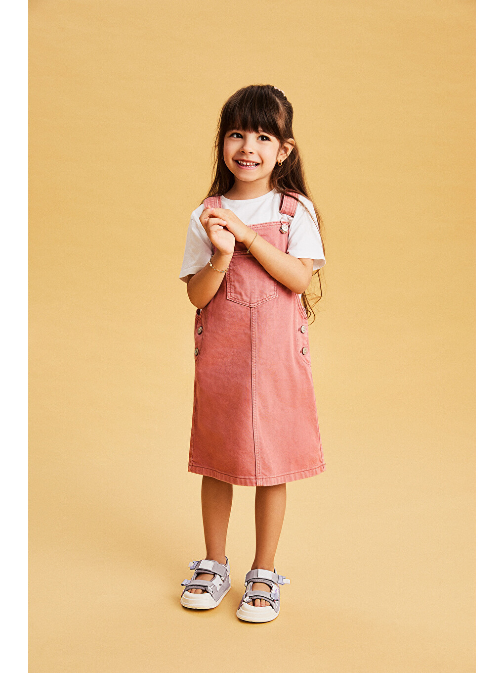 Pembe Wonder Hafif Kız Okul Öncesi Pudra Sandalet-5