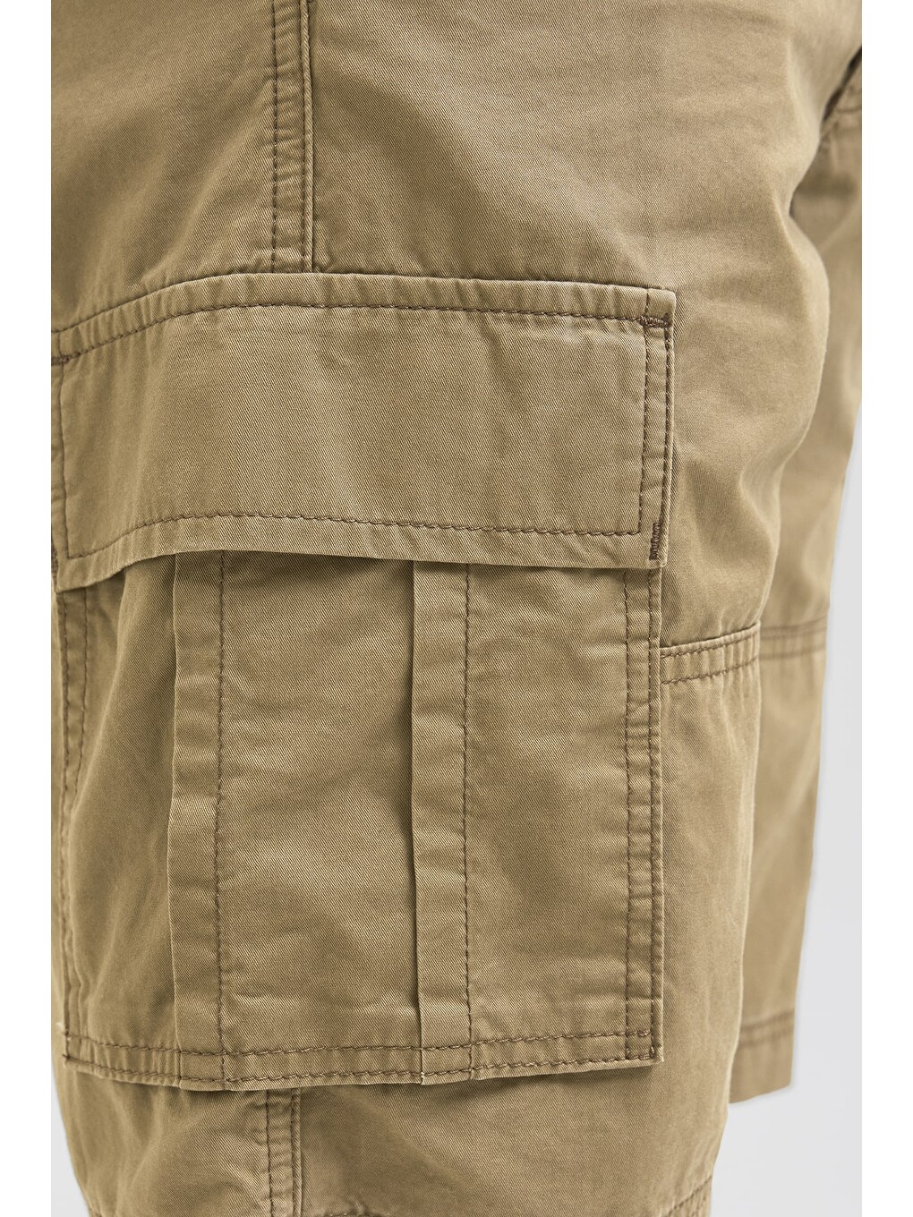 Bej Pants Studio Jpstcole Pamuklu Relaxed Fit Kargo Şort 12274389-3