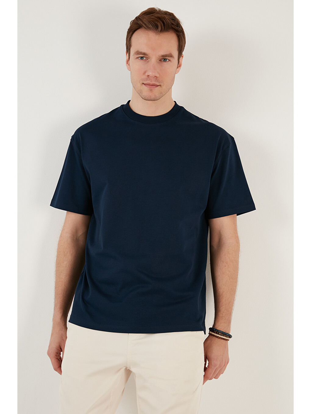 İndigo Pamuklu Relaxed Fit Sıfır Yaka Erkek T Shirt 5905446-1