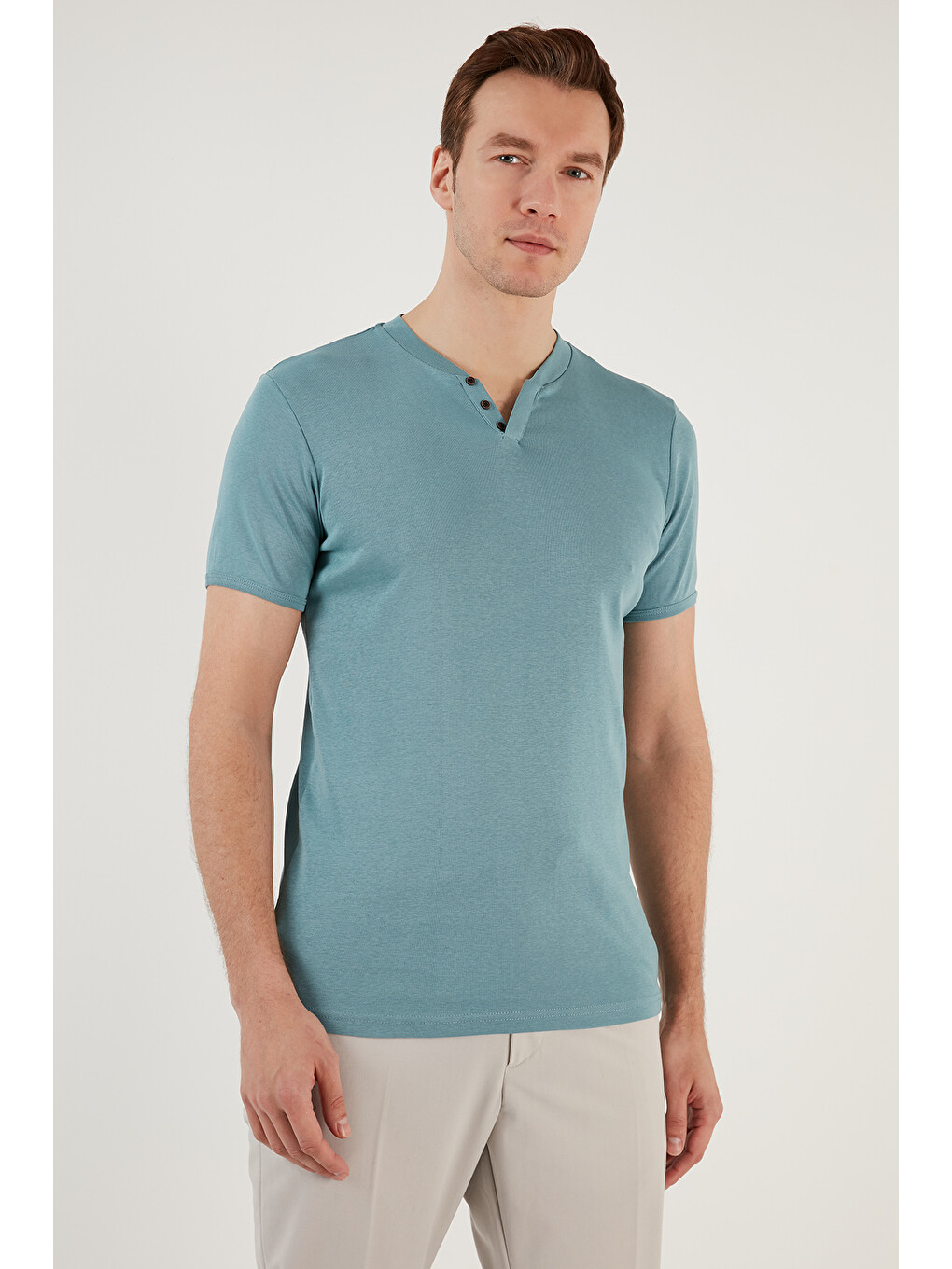 Mavi % 100 Pamuklu V Yaka Slim Fit Erkek T Shirt 5902122-5