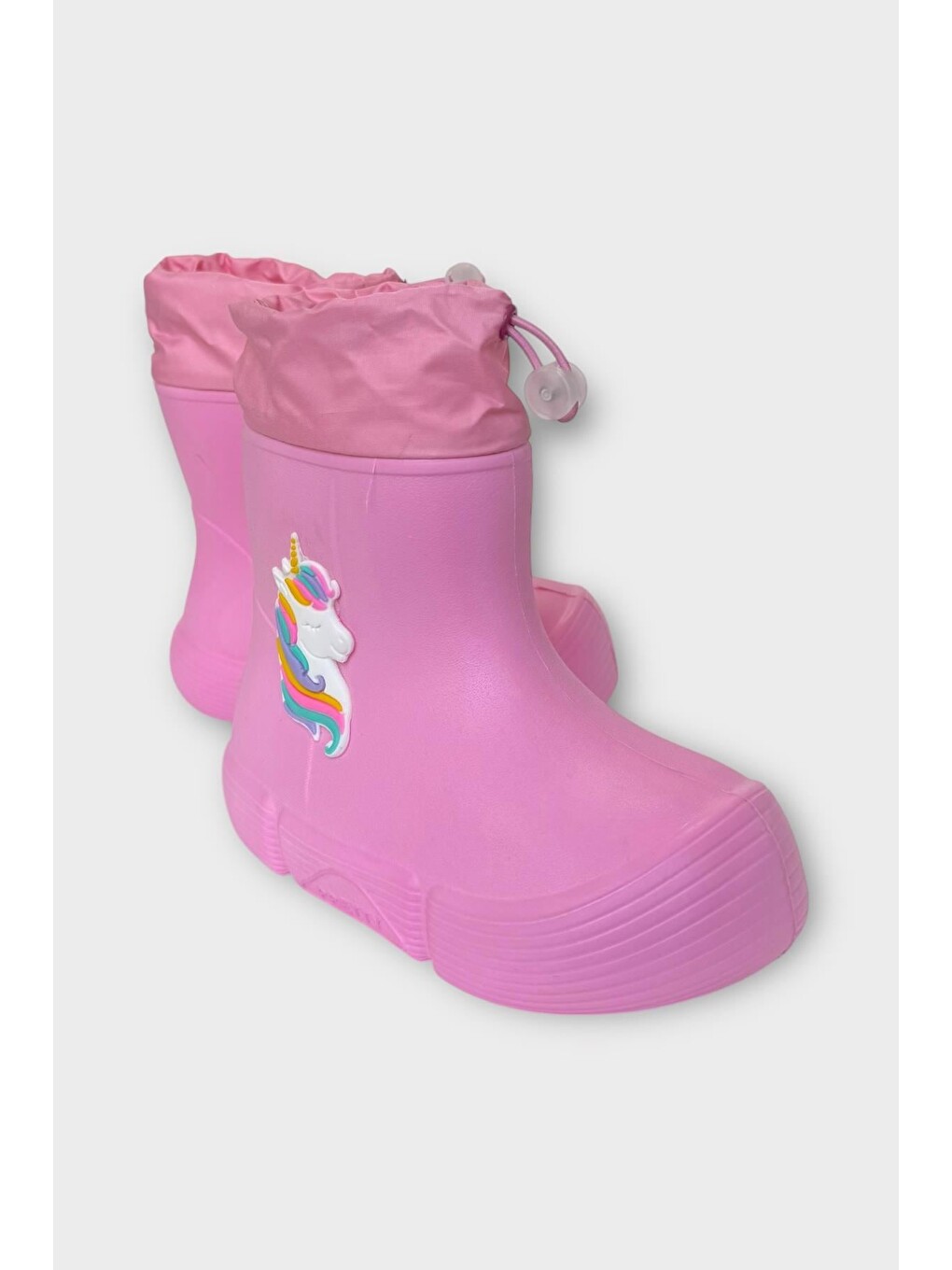 Çocuk Kışlık Su Geçirmez Yağmur Botu Pembe-1