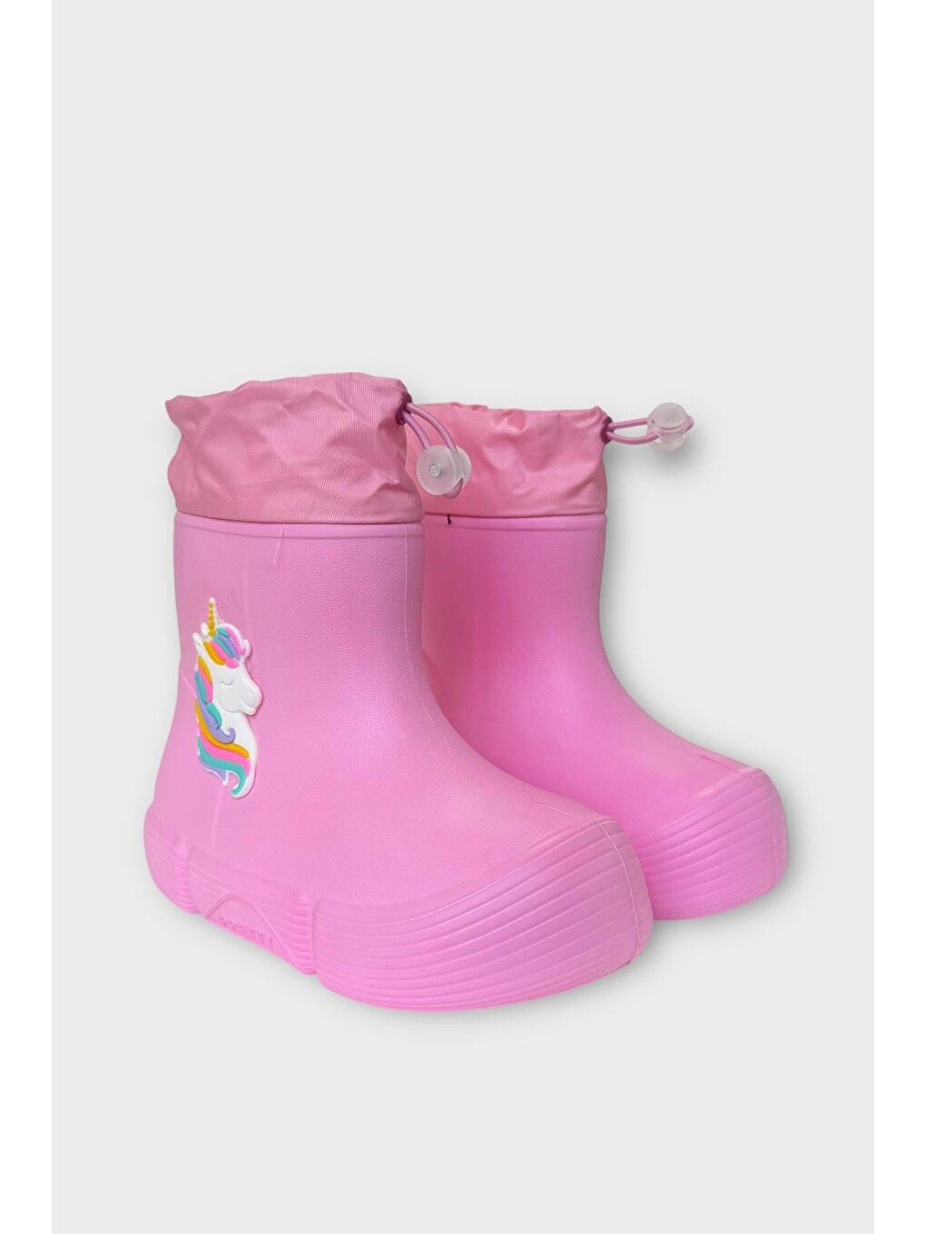 Çocuk Kışlık Su Geçirmez Yağmur Botu Pembe-3
