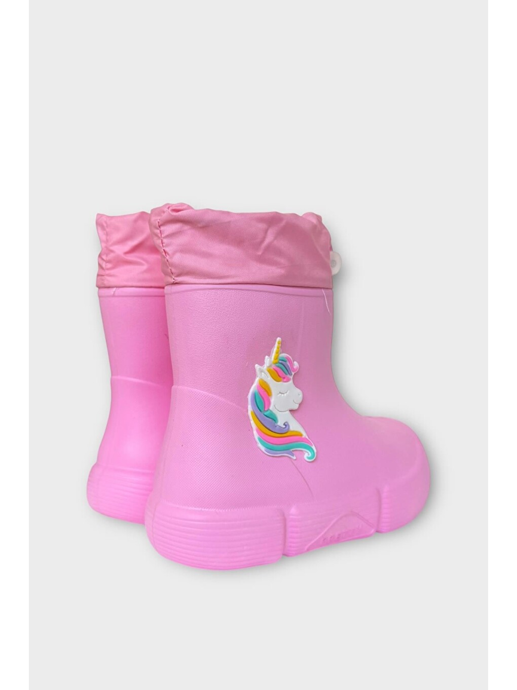 Çocuk Kışlık Su Geçirmez Yağmur Botu Pembe-4