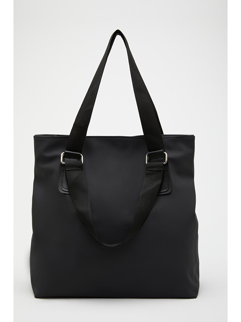 Kadın Change Time Yazılı Omuz Çantası Siyah 35 x 38 cm-3