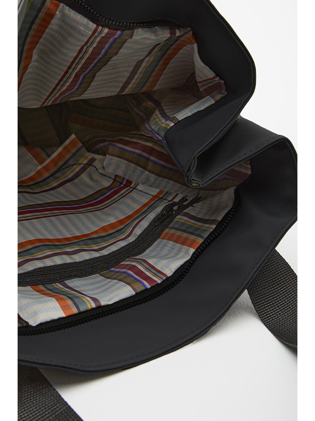 Kadın Change Time Yazılı Omuz Çantası Siyah 35 x 38 cm-4