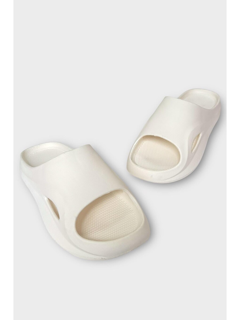 Ekru Erkek Eva Rahat Comfort Plaj Yazlık Günlükterlik Krem-2