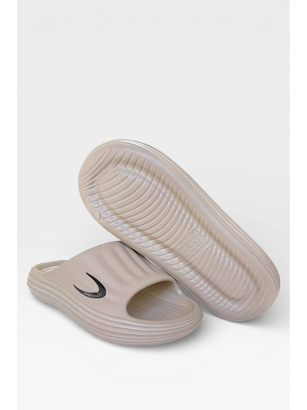 Bej Unisex Ultra Yumuşak Taban Eva Terlik Vizon-4