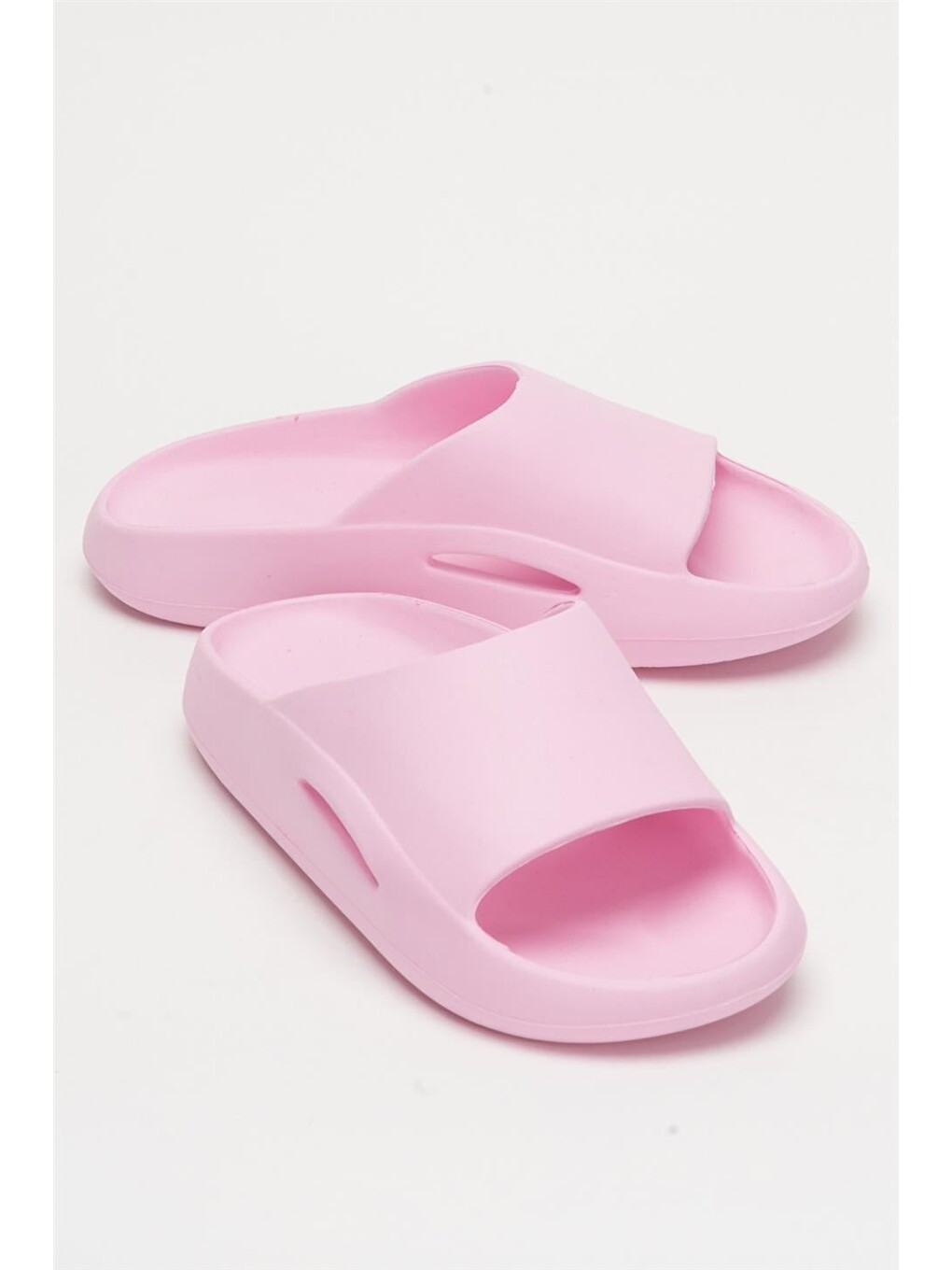 Unisex Yüksek Taban Tek Bantlı Eva Plaj Yazlık Günlükterlik Pembe-1