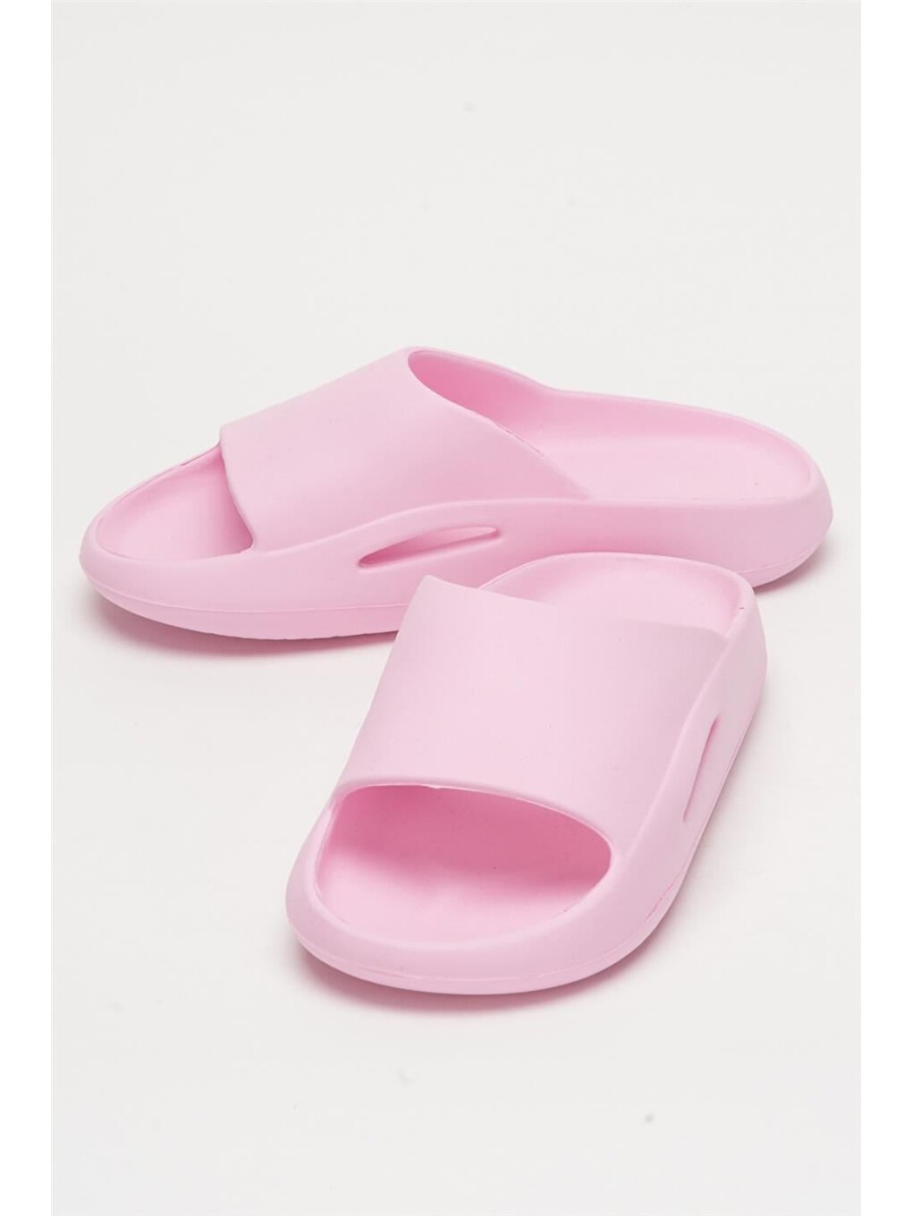 Unisex Yüksek Taban Tek Bantlı Eva Plaj Yazlık Günlükterlik Pembe-4