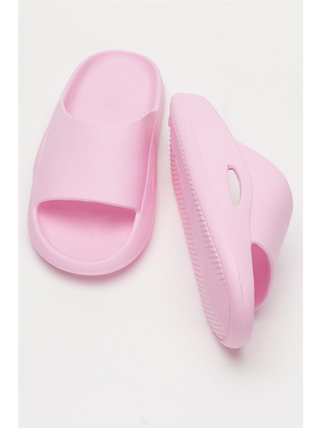 Unisex Yüksek Taban Tek Bantlı Eva Plaj Yazlık Günlükterlik Pembe-6