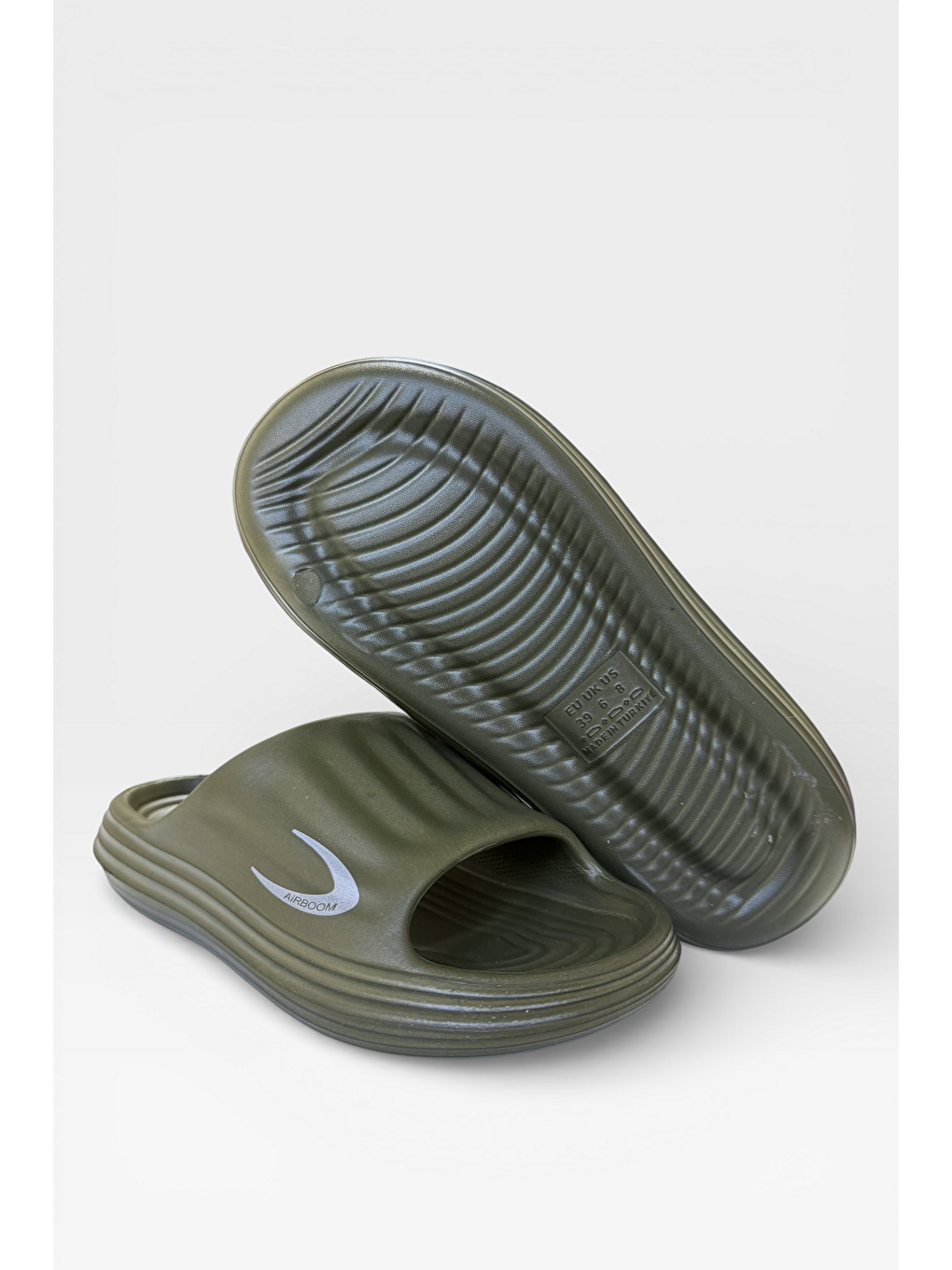 Unisex Ultra Yumuşak Taban Eva Terlik Haki-4