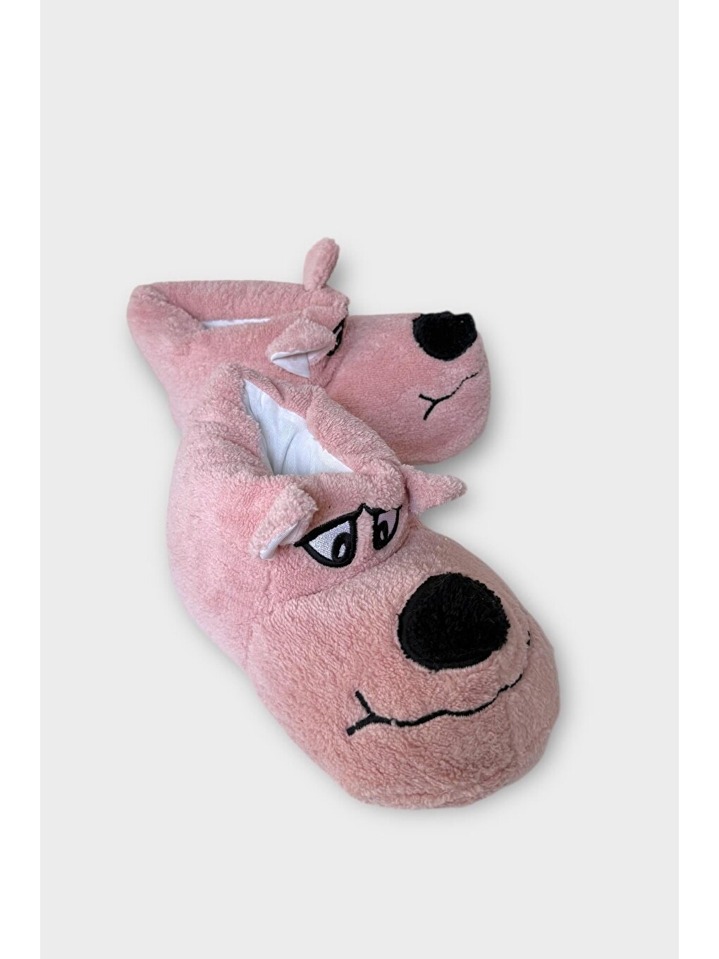 Pembe Unisex Panduf Ses Yapmayan Ev Patiği Pudra-3