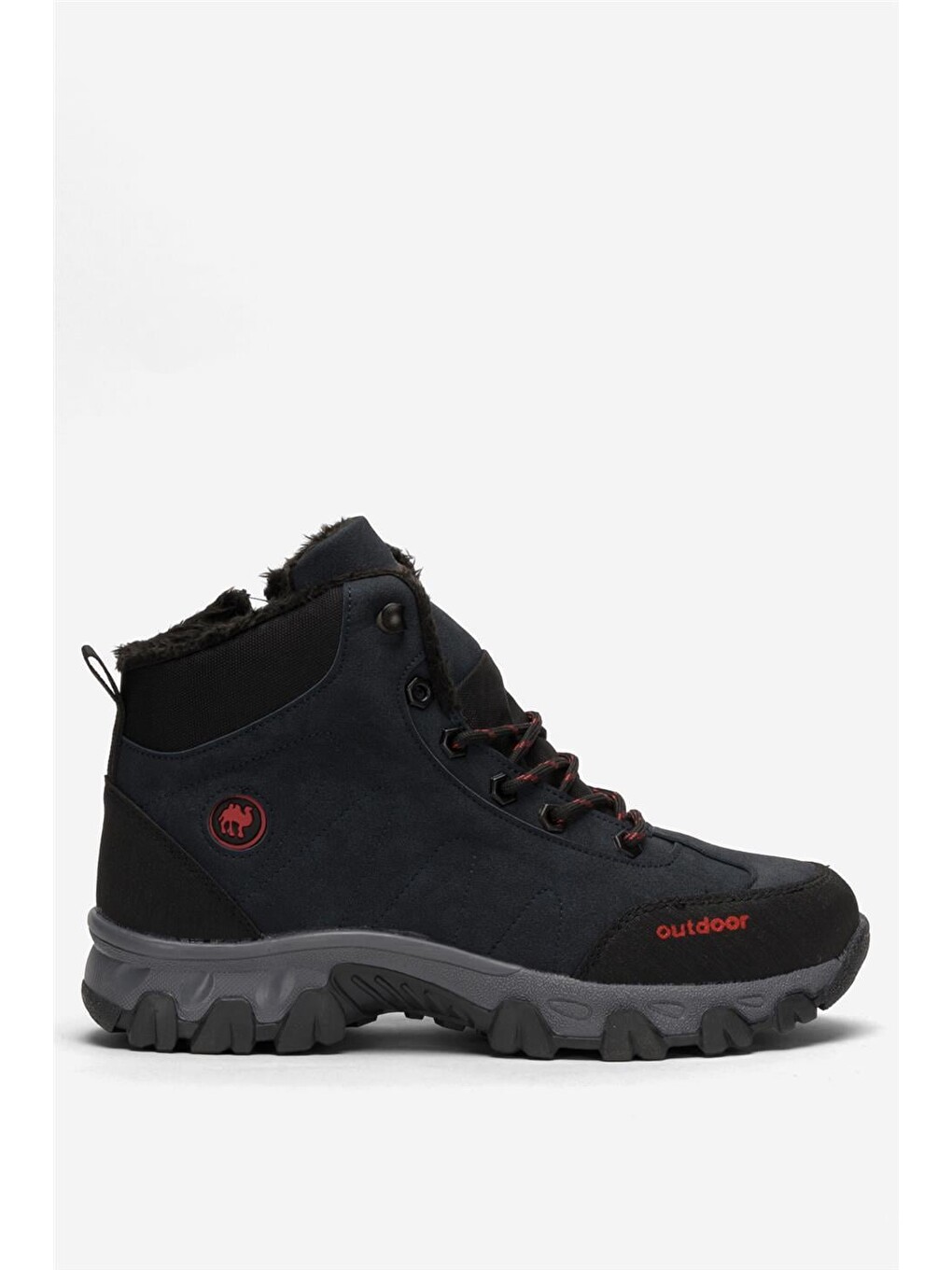 Soğuk Geçirmez Unisex Uzun Outdoor Trekking Bot Ayakkabı Lacivert