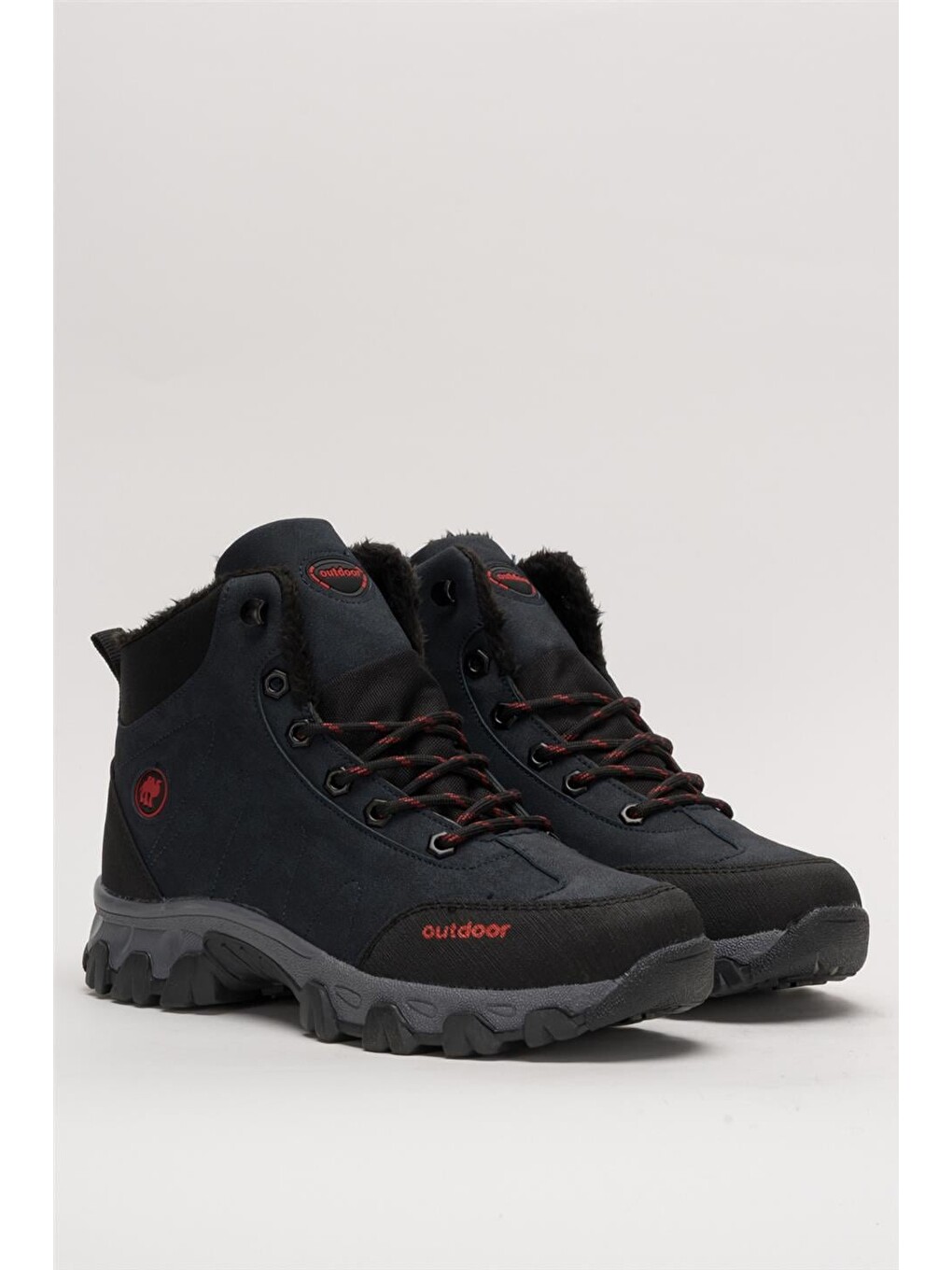 Soğuk Geçirmez Unisex Uzun Outdoor Trekking Bot Ayakkabı Lacivert-2