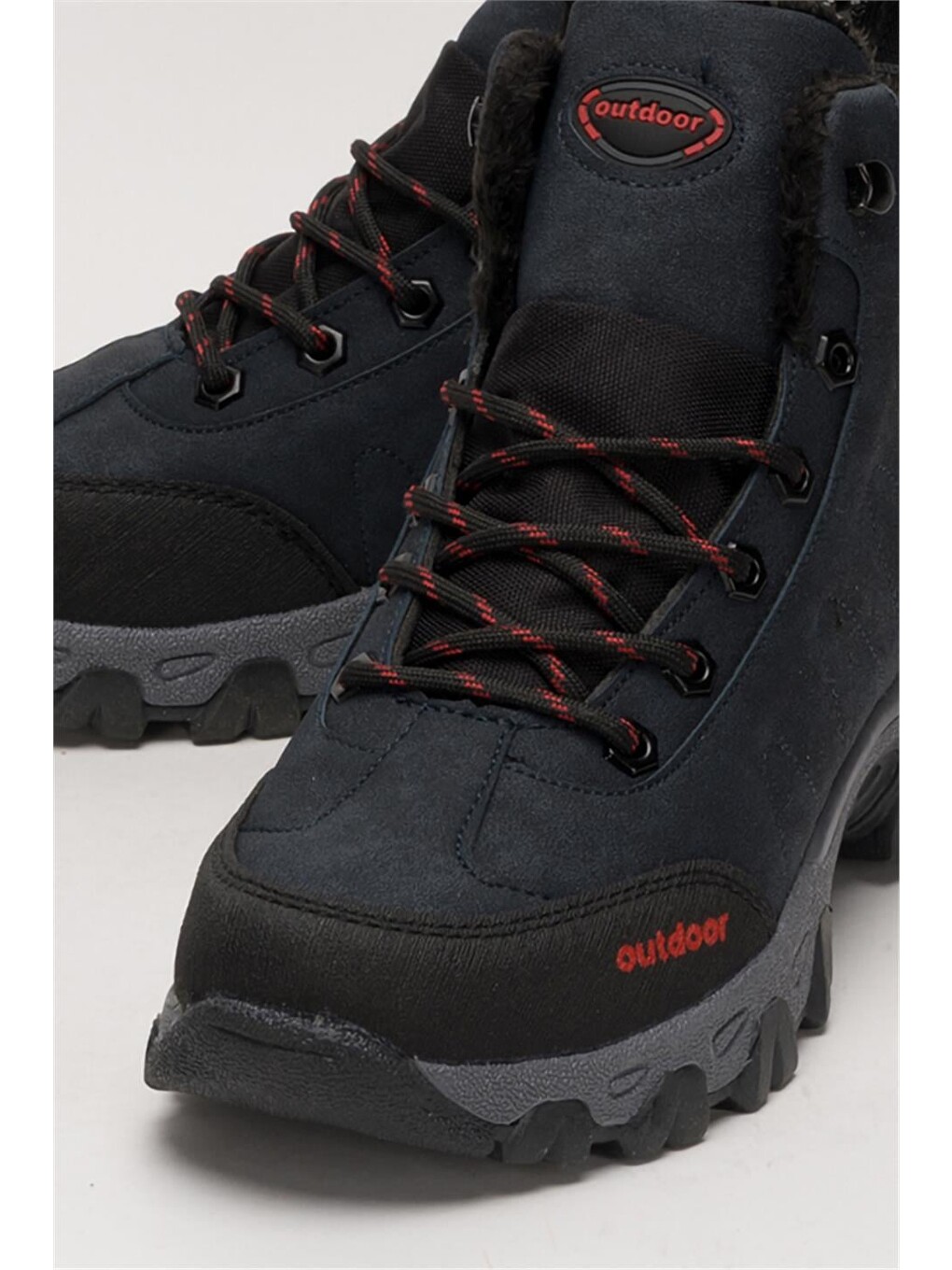 Soğuk Geçirmez Unisex Uzun Outdoor Trekking Bot Ayakkabı Lacivert-4