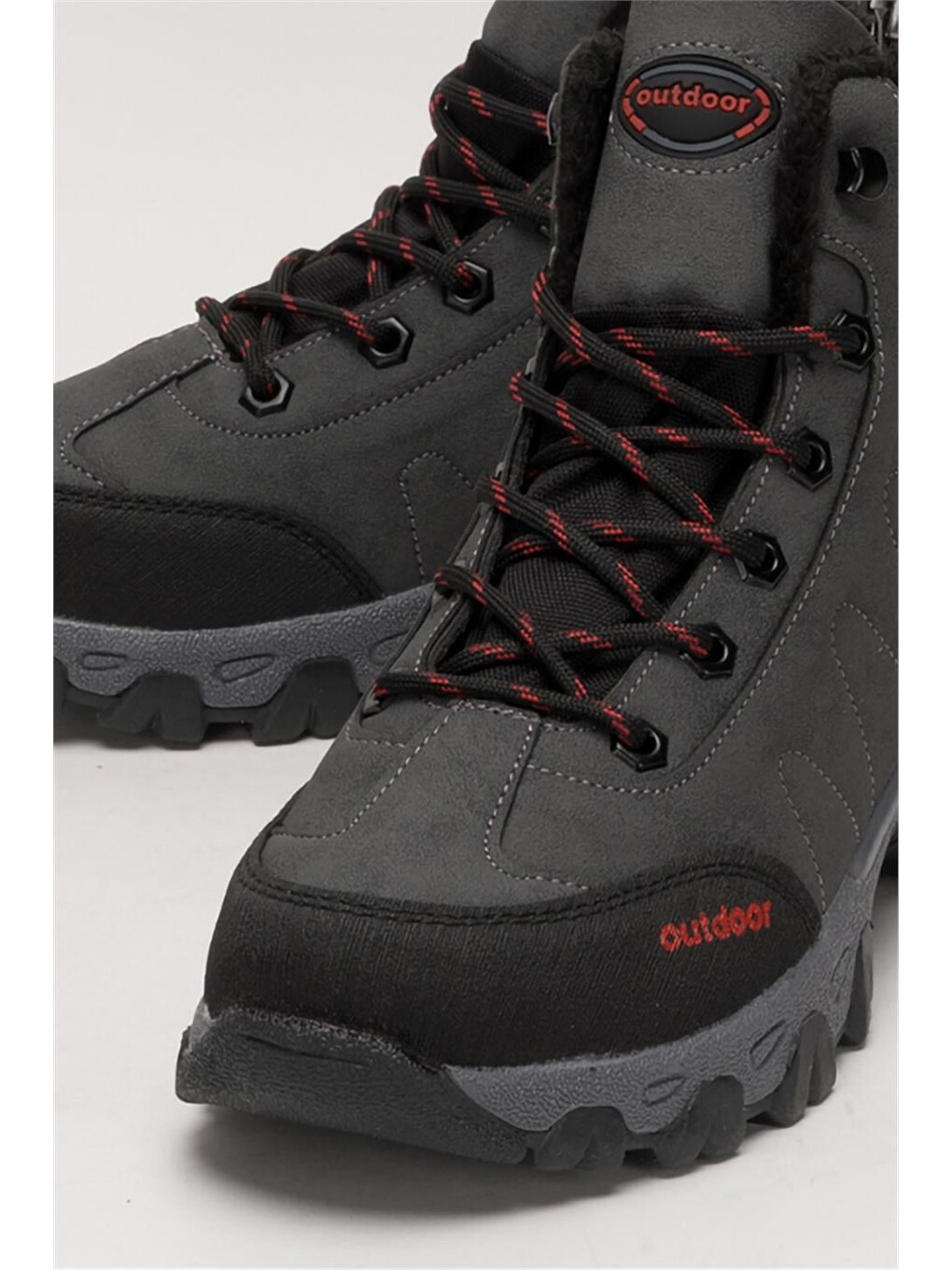Soğuk Geçirmez Unisex Uzun Outdoor Trekking Bot Ayakkabı Gri-11