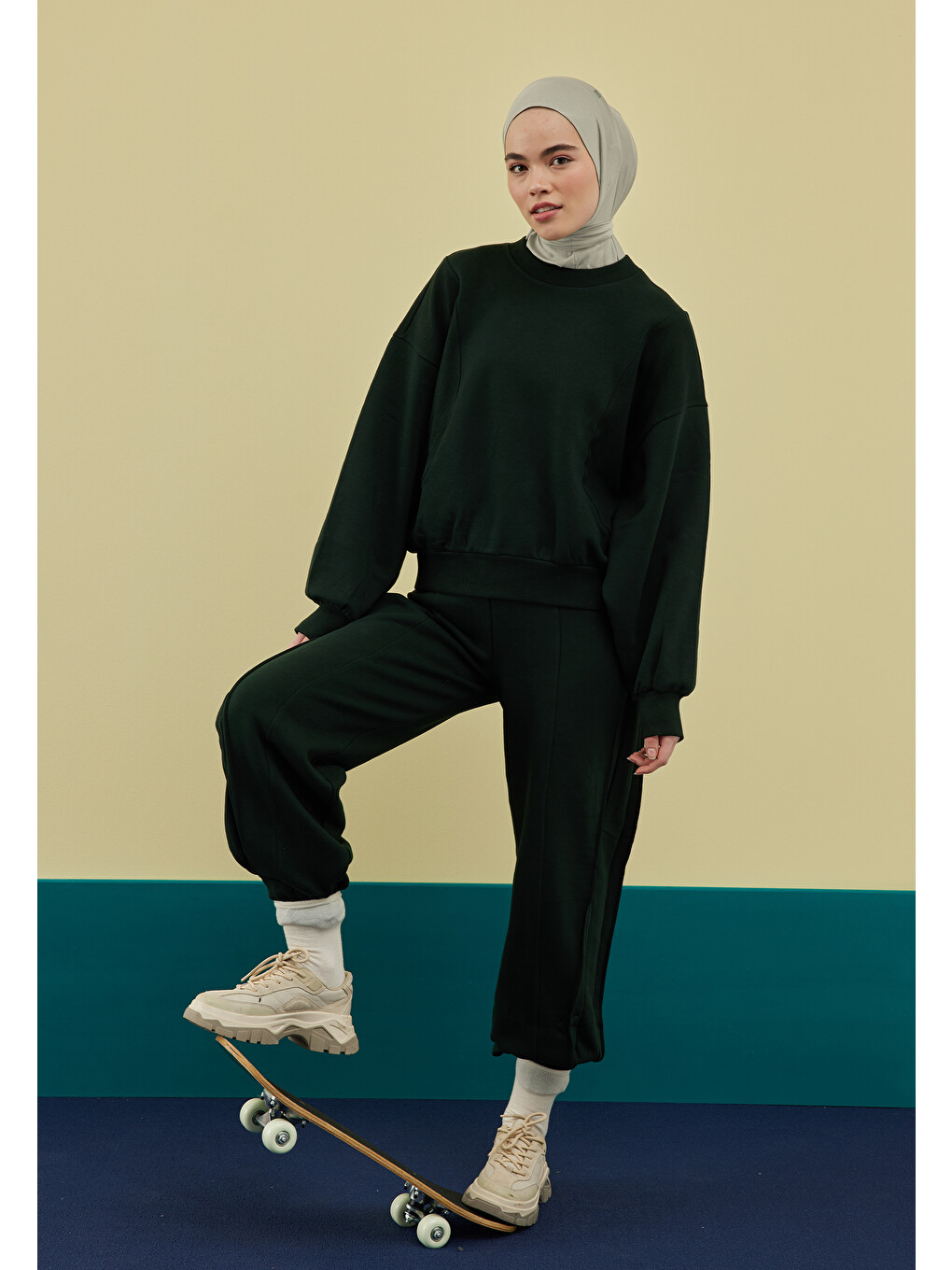 Athletic Hijab Uçuk Yeşil-1
