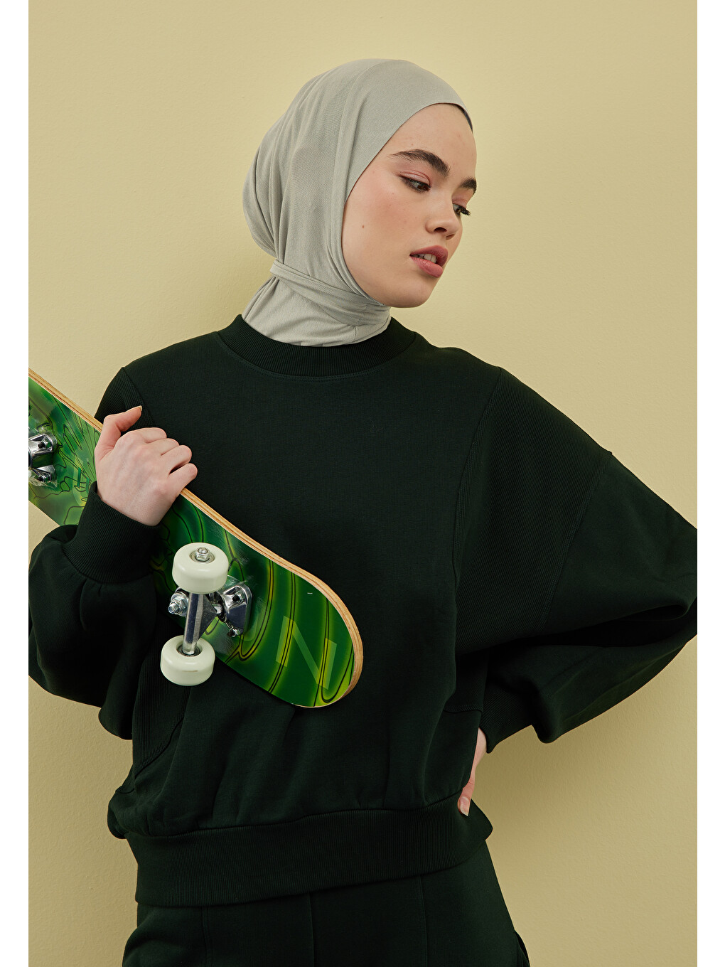 Athletic Hijab Uçuk Yeşil-2