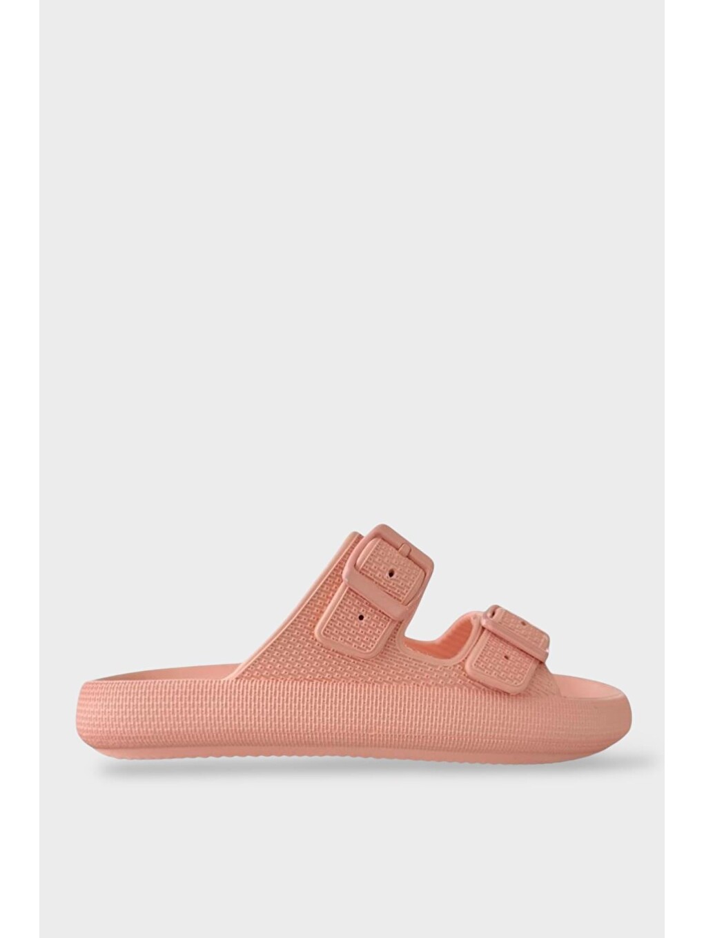 Pembe Unisex Çift Tokalı Medikal Hafif Eva Terlik Pudra-1