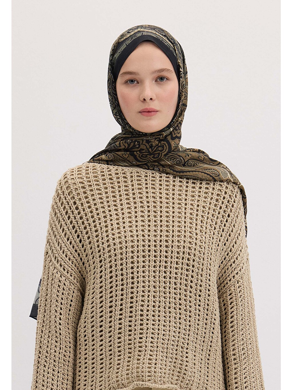 Vera Desen Şal Siyah-9