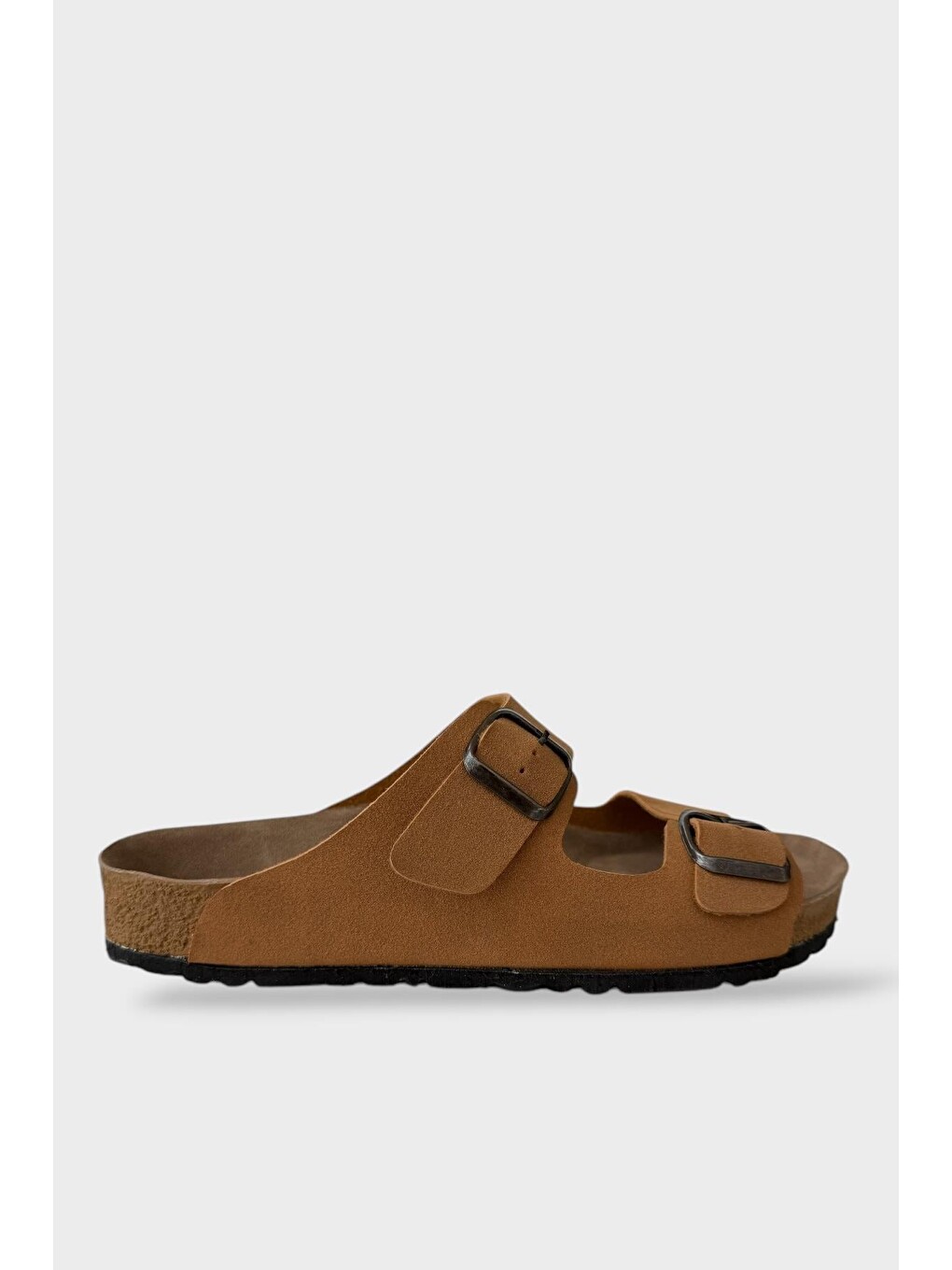 Sarı Unisex Çift Tokalı Ortopedik Terlik Hardal-1