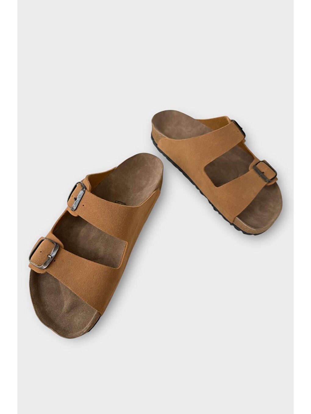 Sarı Unisex Çift Tokalı Ortopedik Terlik Hardal-4