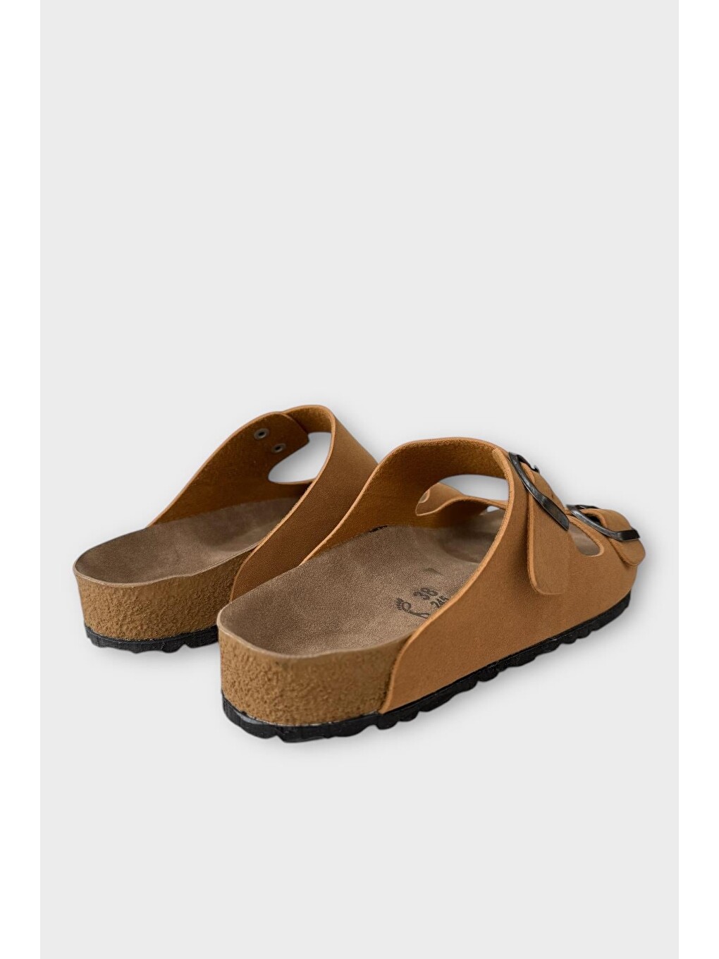 Sarı Unisex Çift Tokalı Ortopedik Terlik Hardal-8