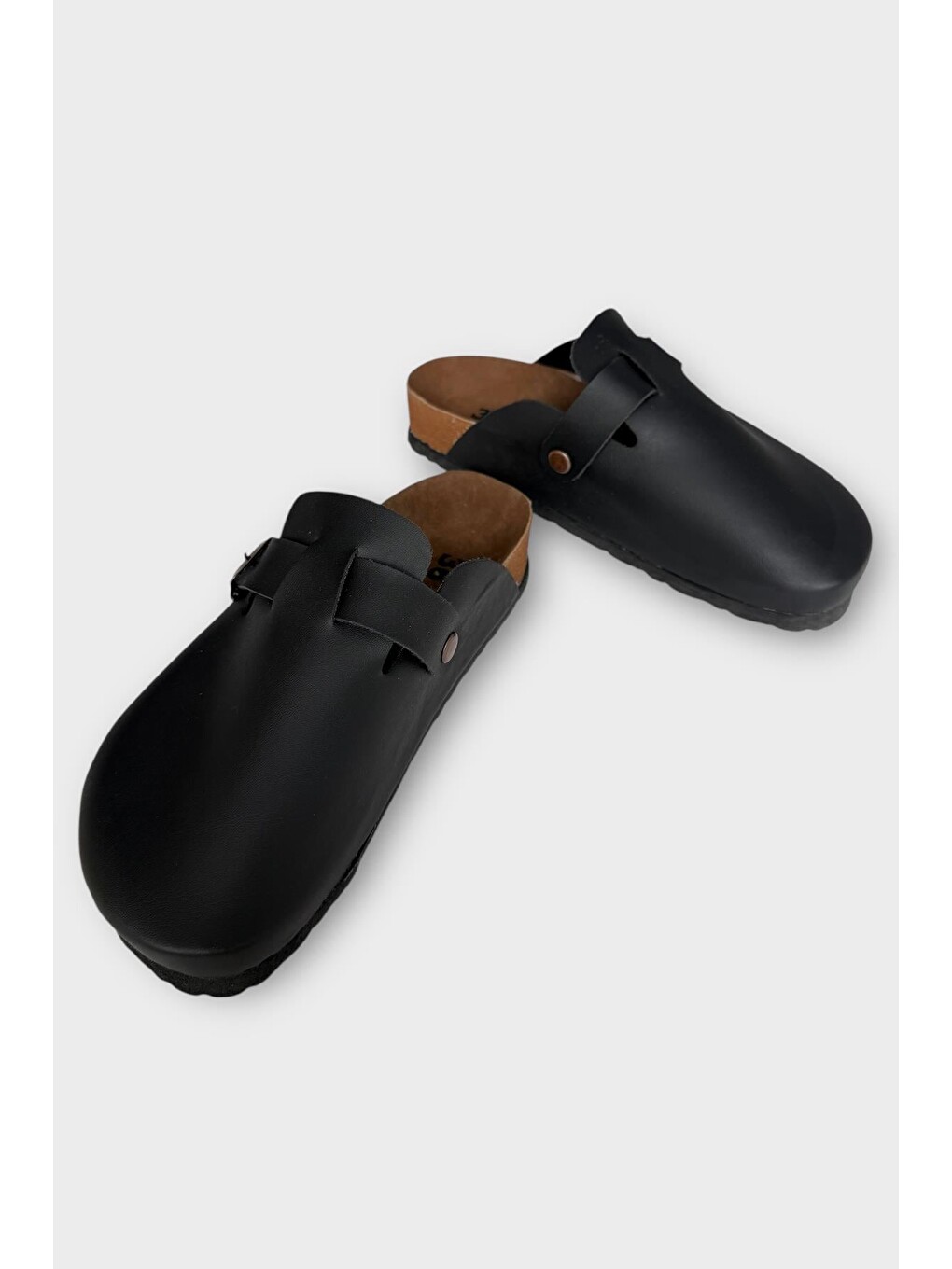 Unisex Toka Detaylı Mantar Anatomik Tabanlı Terlik Siyah-3