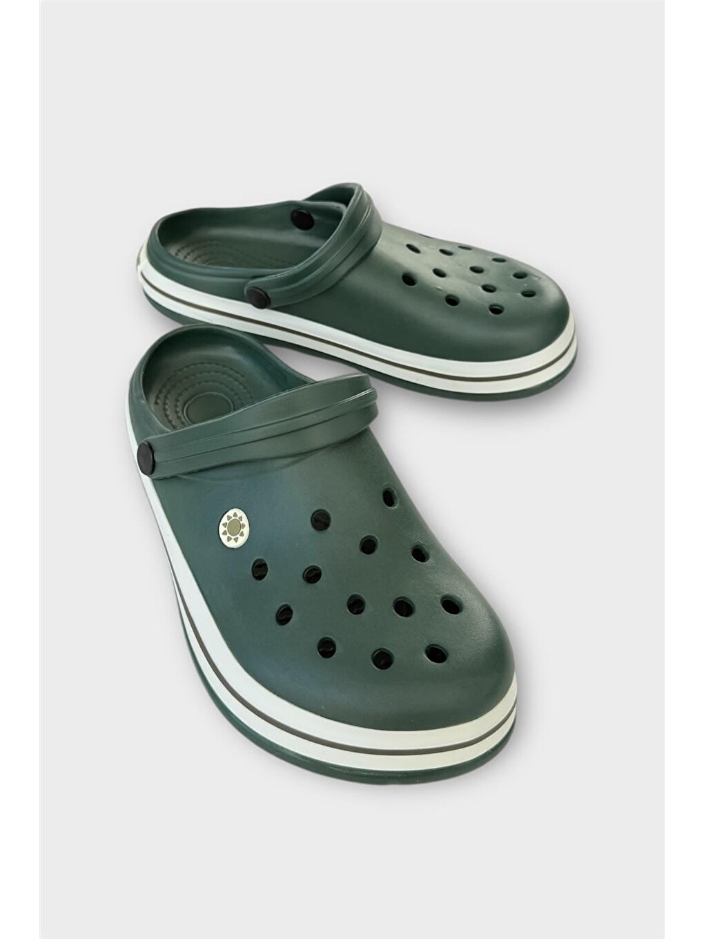 Unisex Comfort Hafif Medikal Hemşire Sabo Terlik Haki-1