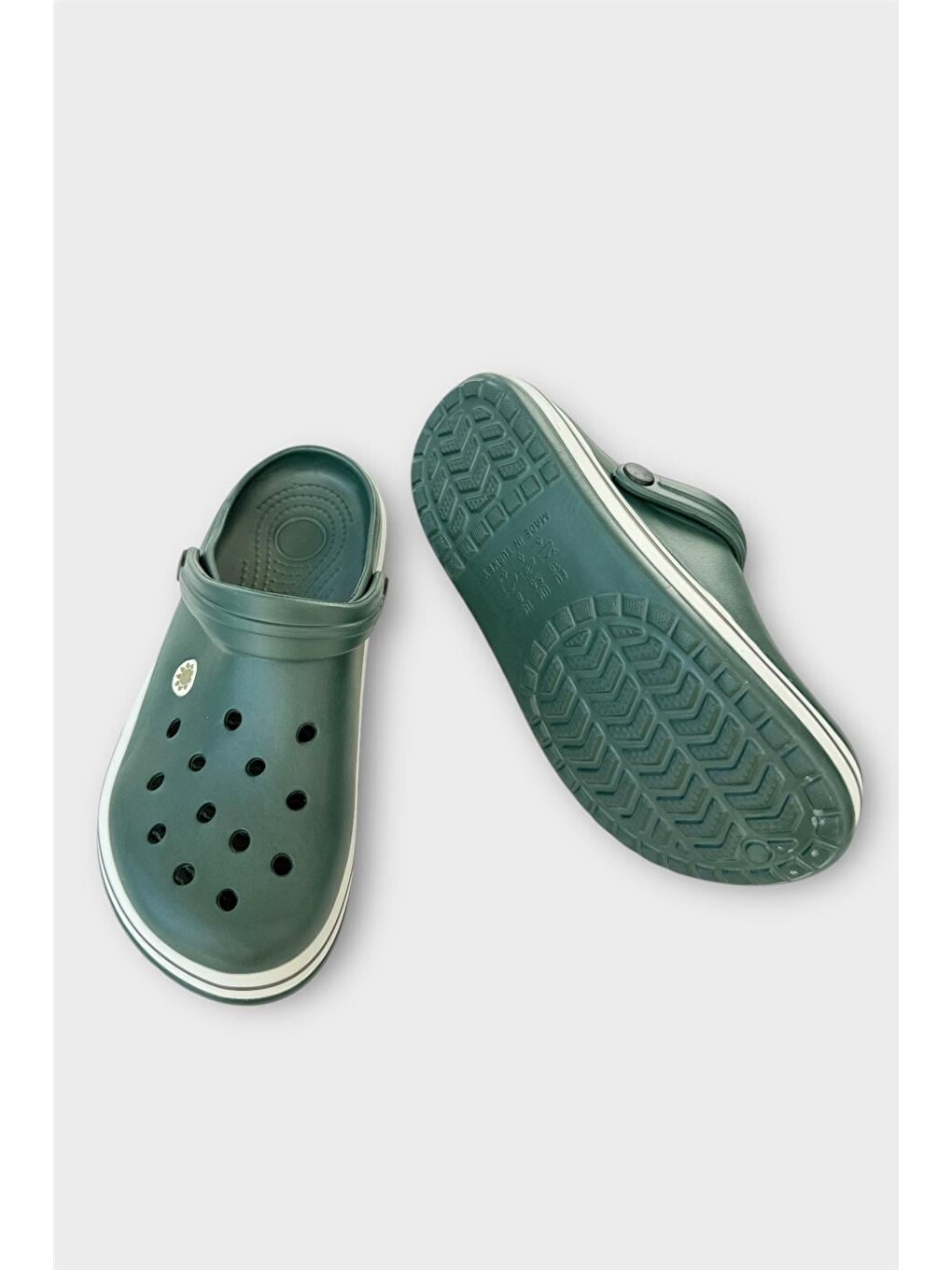 Unisex Comfort Hafif Medikal Hemşire Sabo Terlik Haki-3