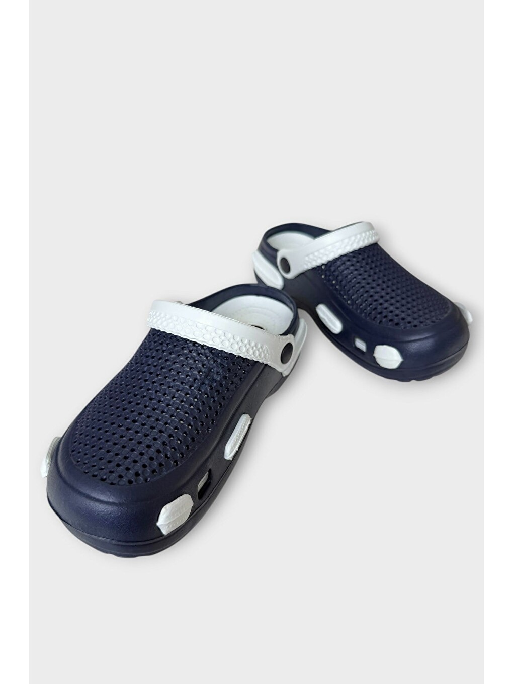 Unisex Comfort Medikal Hemşire Sabo Terlik Lacivert - Beyaz-4