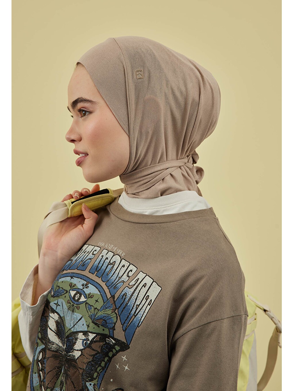 Athletic Hijab Bej-3