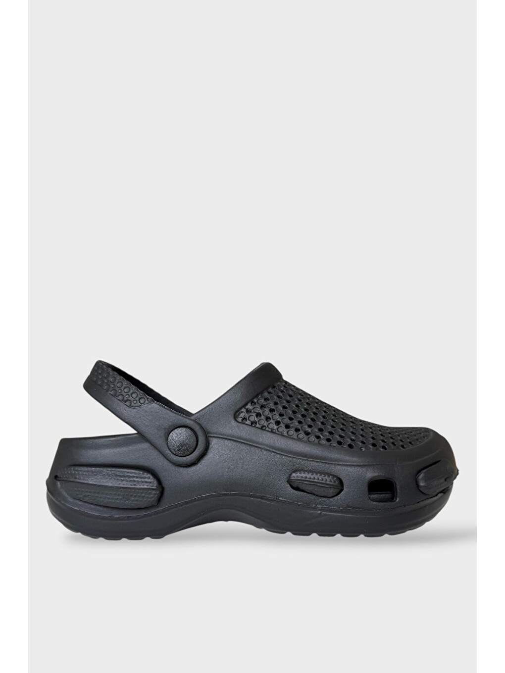 Unisex Comfort Medikal Hemşire Sabo Terlik Siyah - Siyah