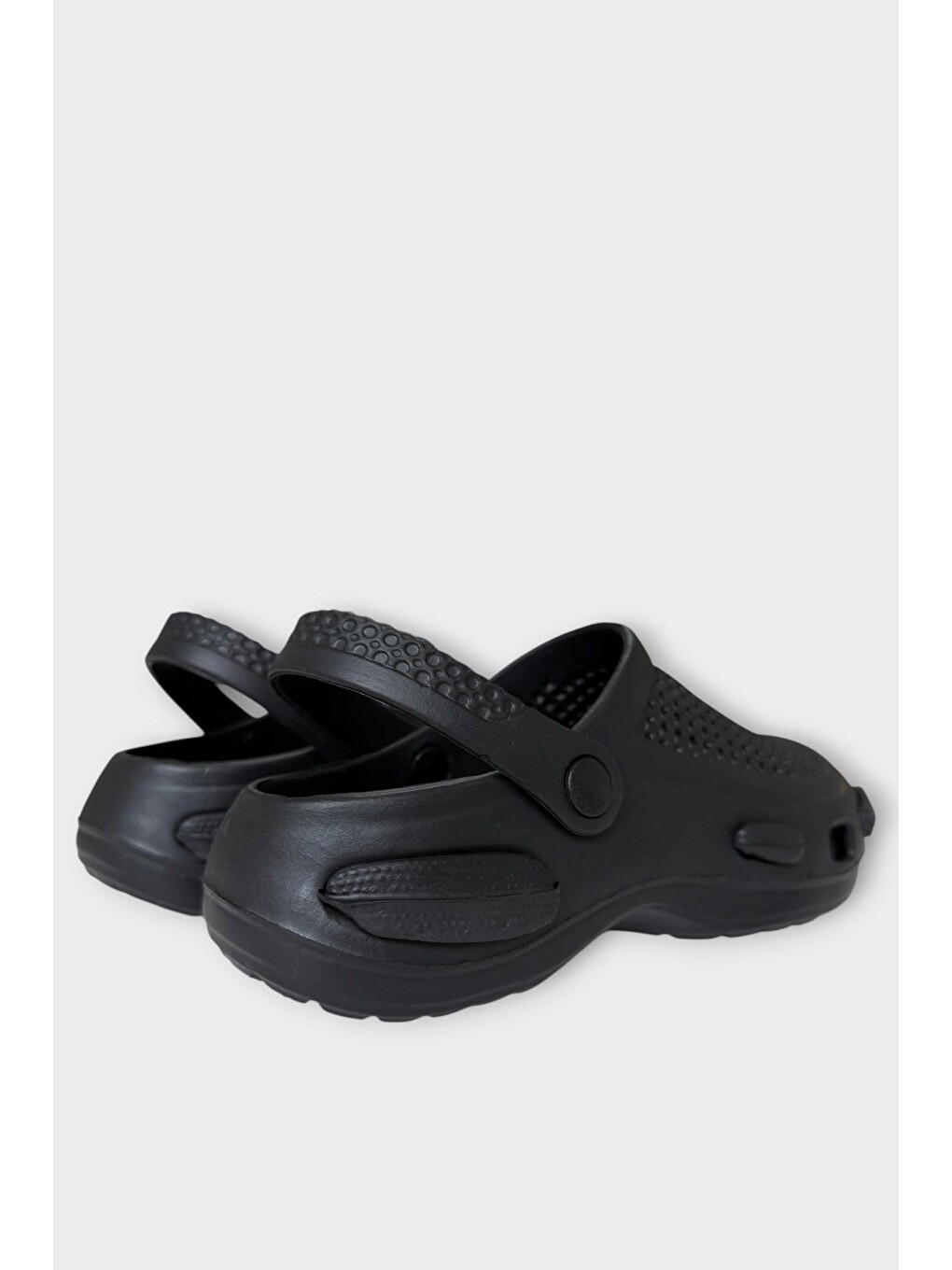 Unisex Comfort Medikal Hemşire Sabo Terlik Siyah - Siyah-7